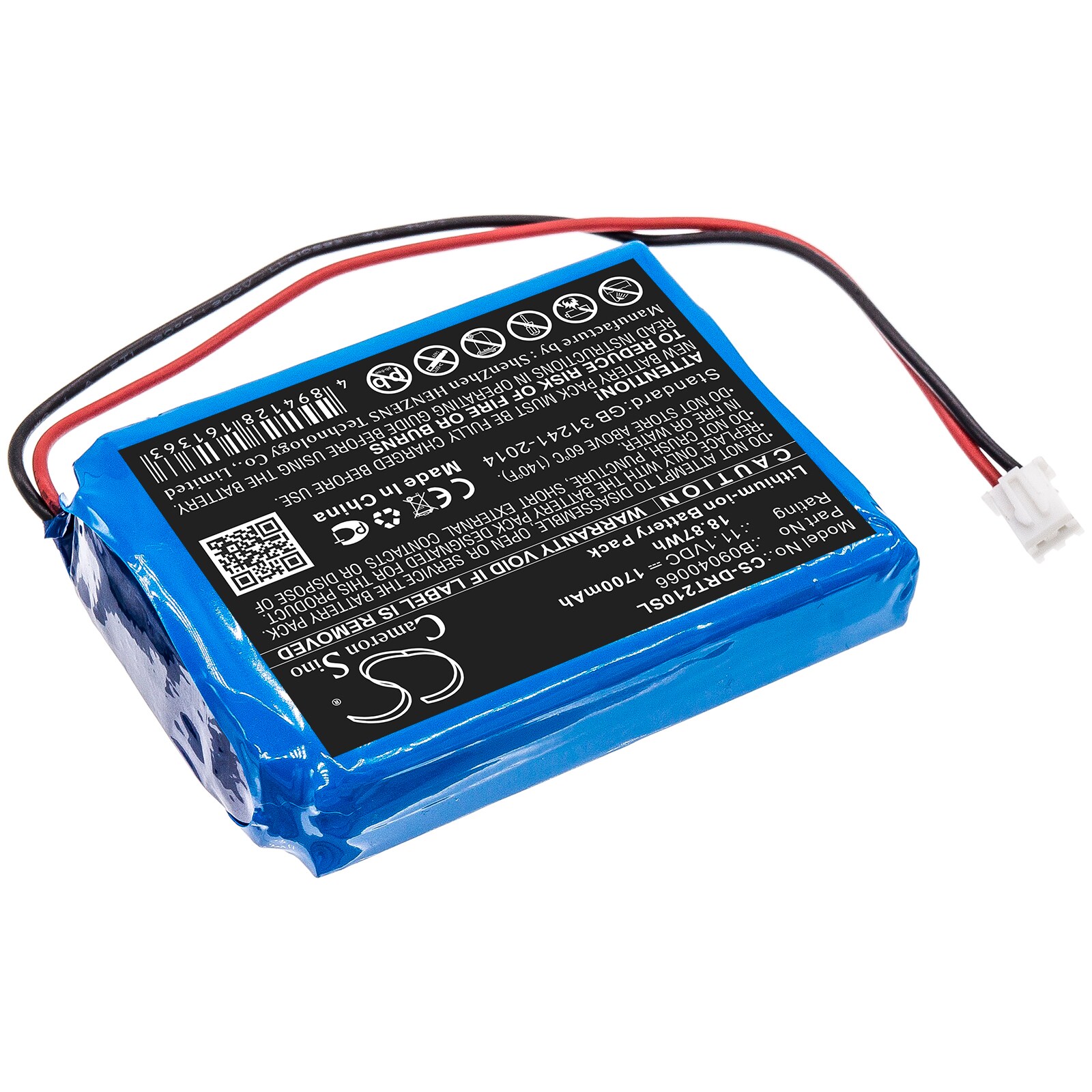 Batteri till Utrustning, undersökning, test för Deviser DS2100A, DS2100B, DS2100Q m.fl.