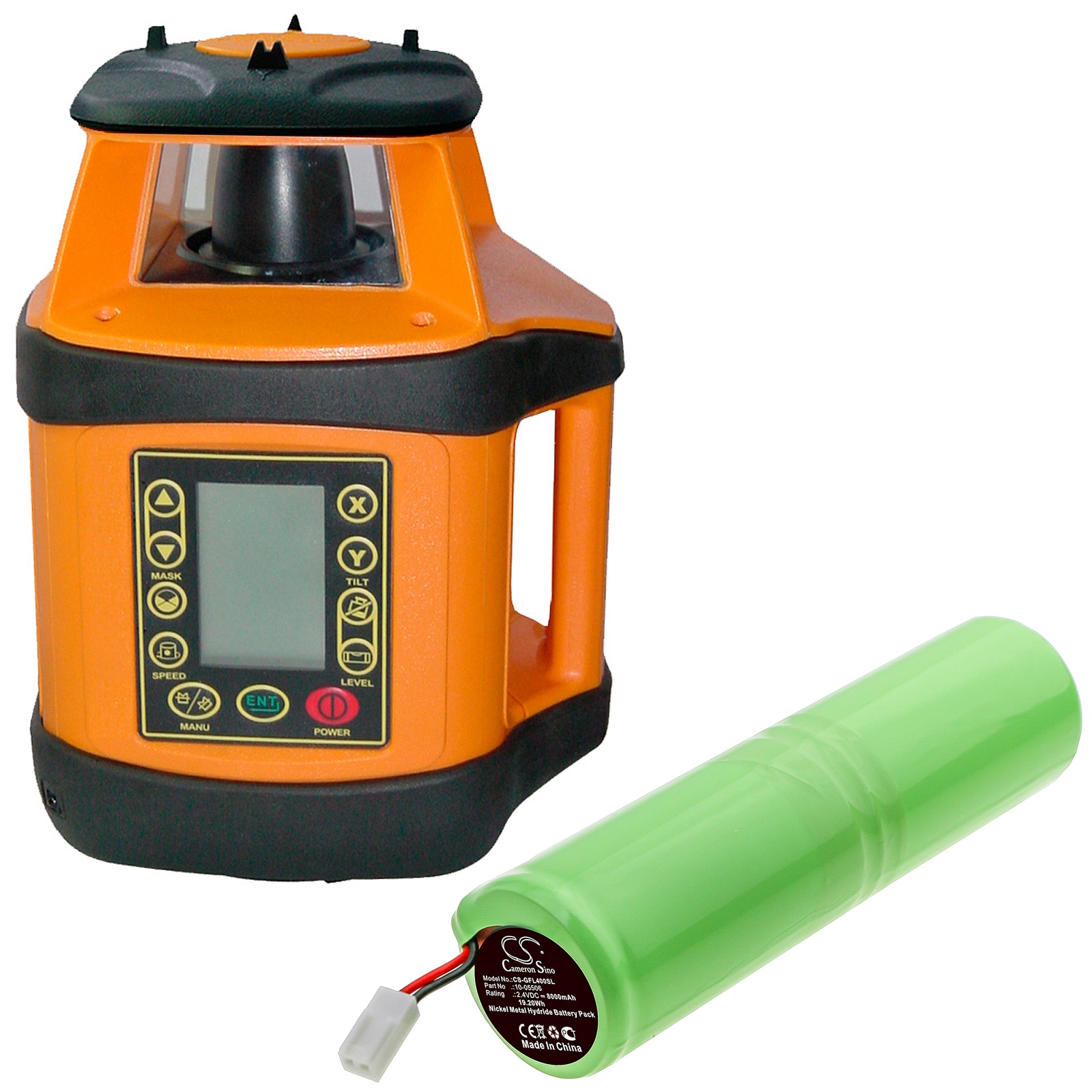 Batteri till Utrustning, undersökning, test för Geo-Fennel Rotationslaser FL 400 HA-G m.fl.