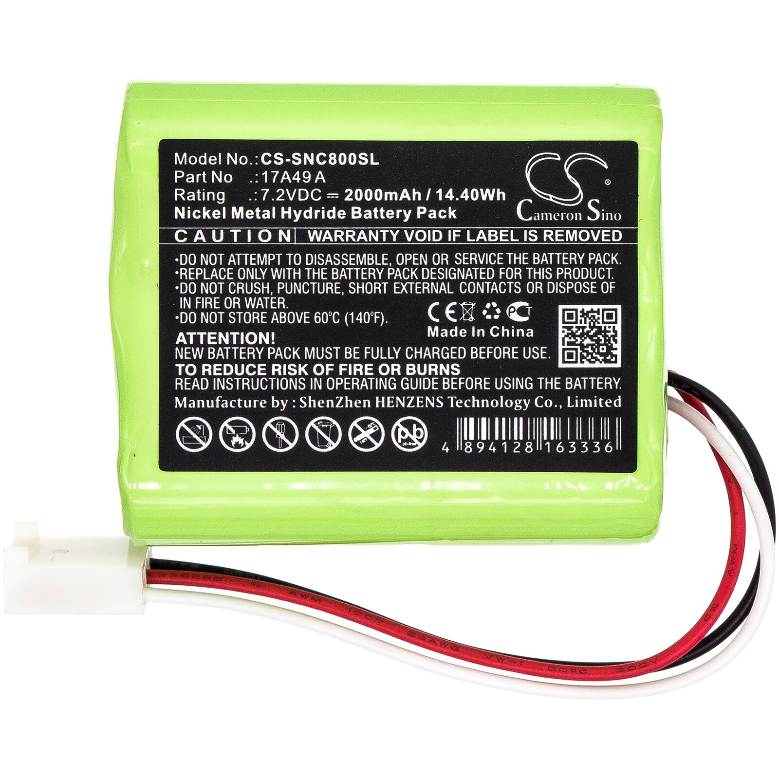 Batteri till Utrustning, undersökning, test för Sencore 17A49 A, AVT-800217 D