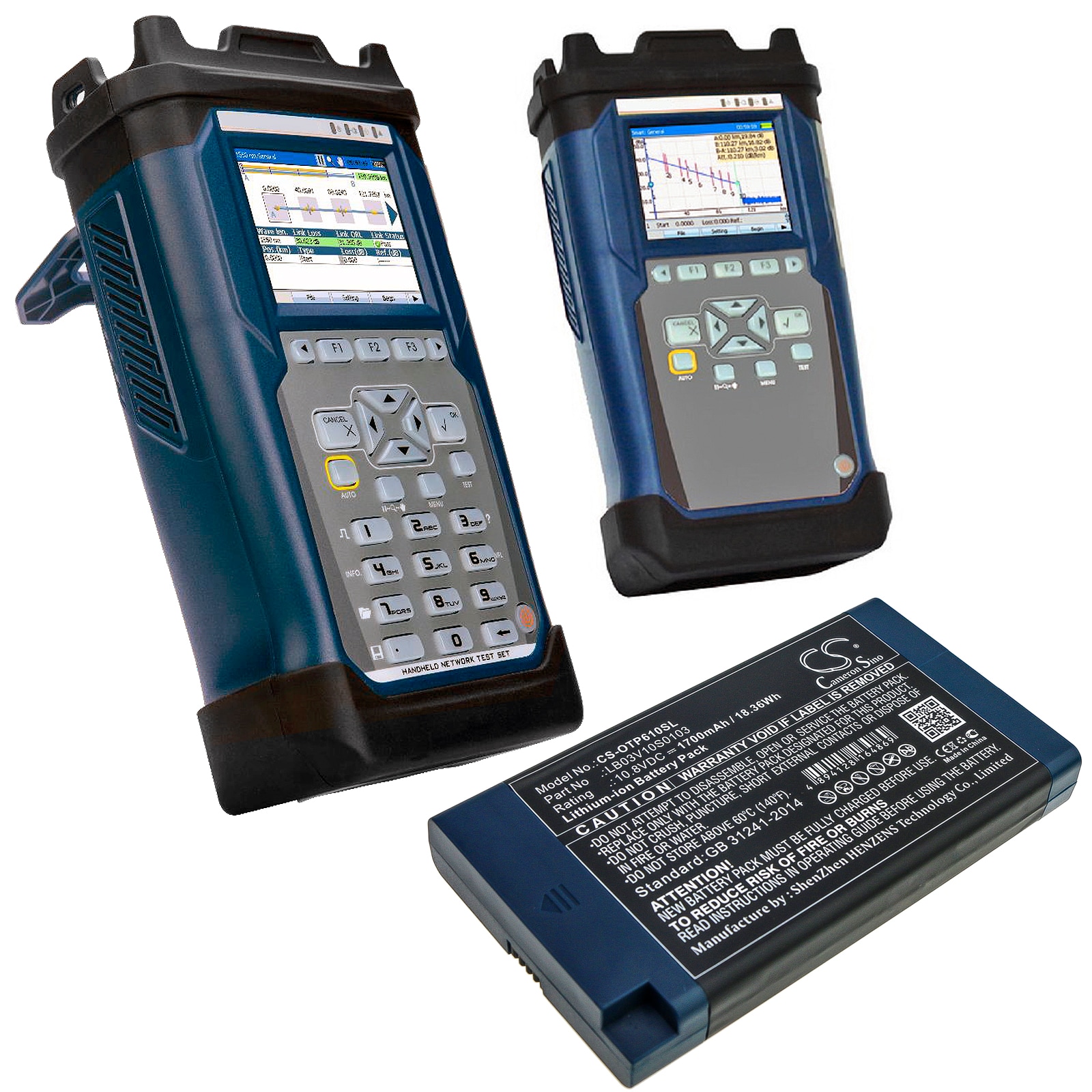 Batteri till Utrustning, undersökning, test för OPWILL OTP6123, OTP6103, OPT6123L m.fl.