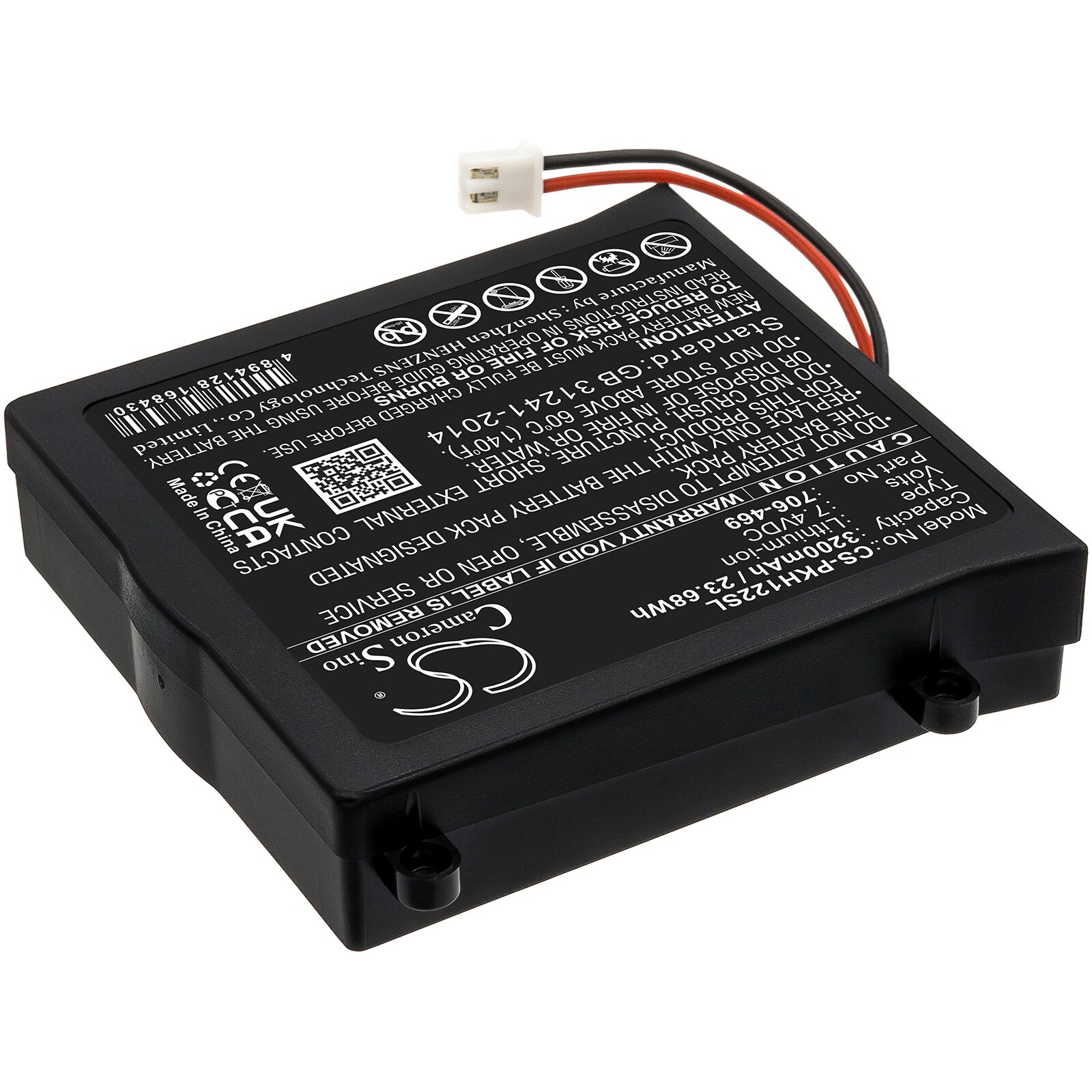 Batteri till Utrustning, undersökning, test för Peaktech P1195, P1205, P1220