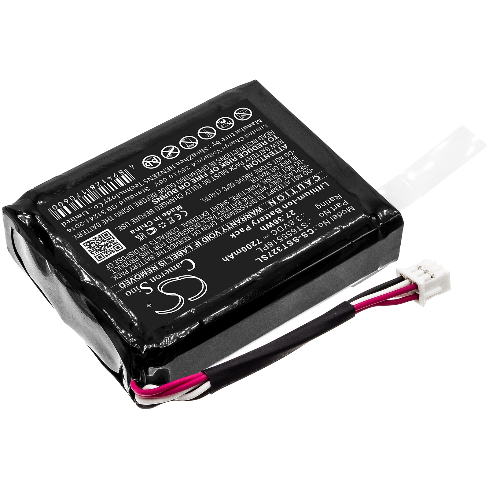 Batteri till Utrustning, undersökning, test för Senter ST327, ST103