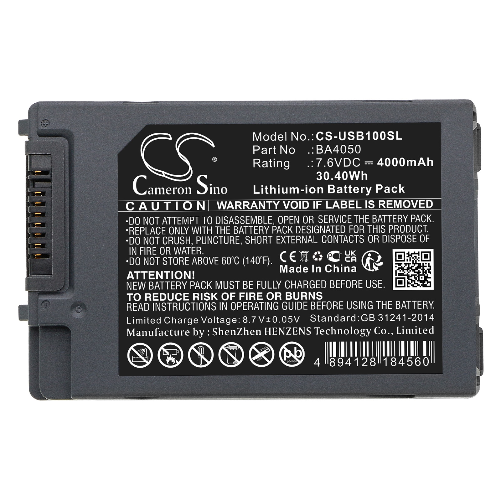 Batteri till Utrustning, undersökning, test för UniStrong LZ-WB10HC, UC-BS55, UC-BE55 m.fl.