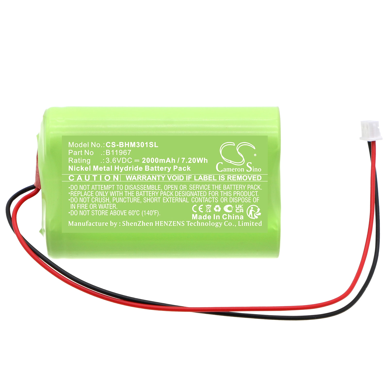 Batteri till Utrustning, undersökning, test för Bacharach Medigas PM 3010 N2O Monitor