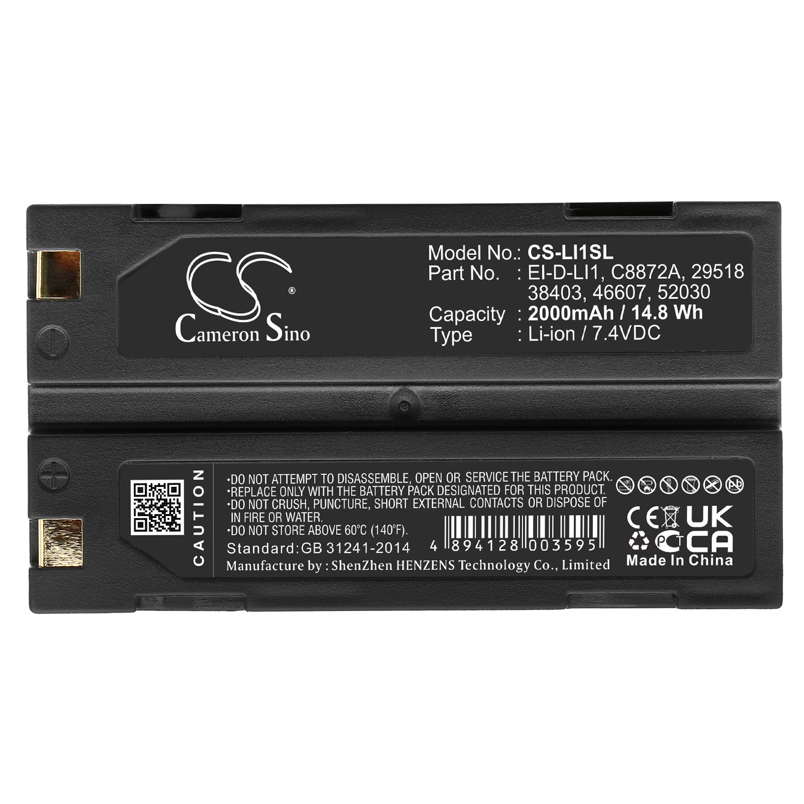 Batteri till Utrustning, undersökning, test för Spectralink Epoch 35