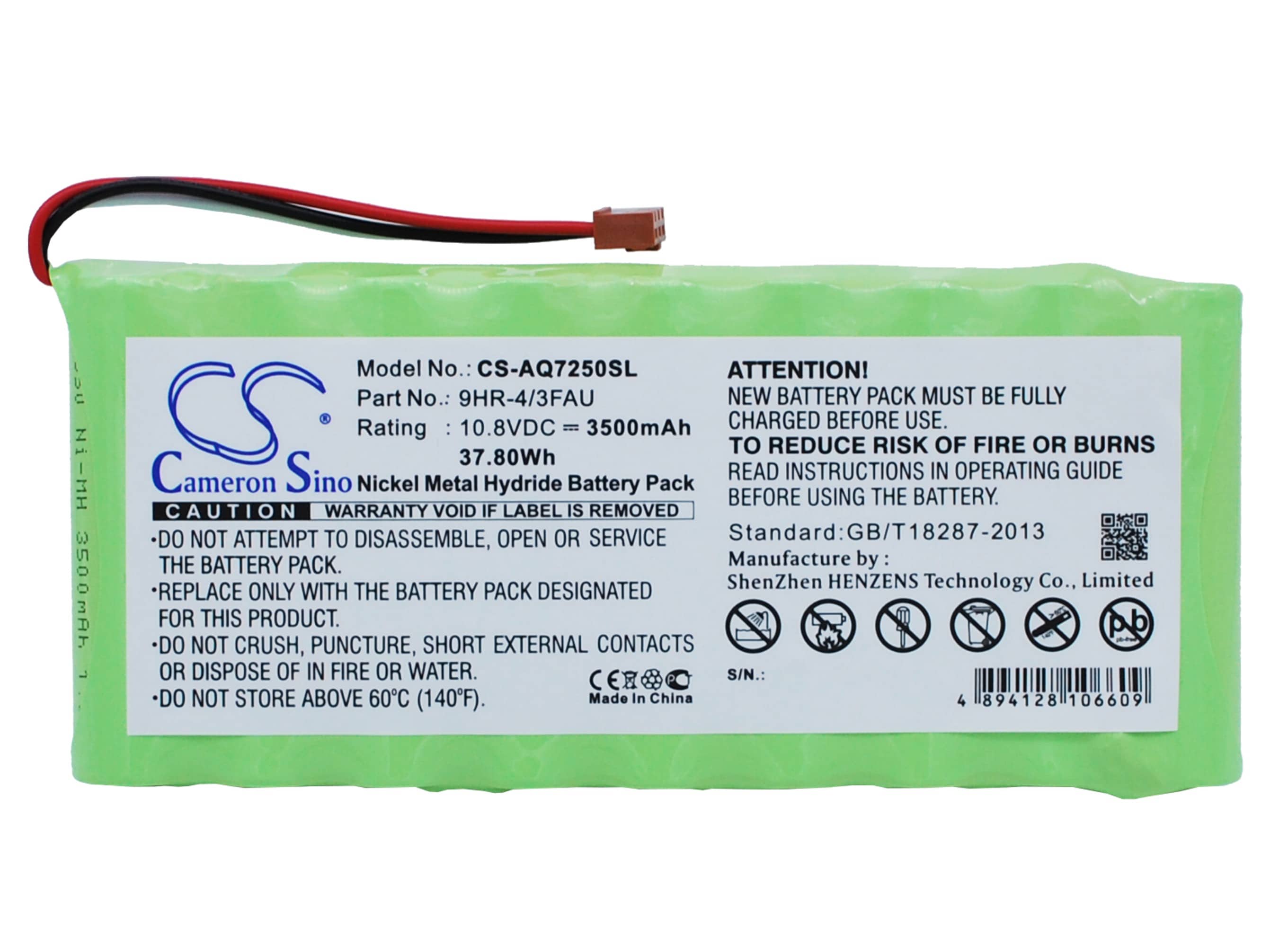 Batteri till Utrustning, undersökning, test för Ando AQ7250, AQ7250 mini-OTDR