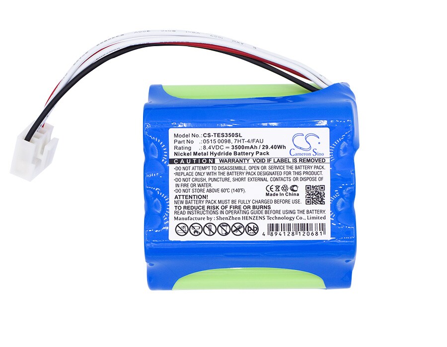 Batteri till Utrustning, undersökning, test för Testo 350, 350 Plus, 350-S m.fl.