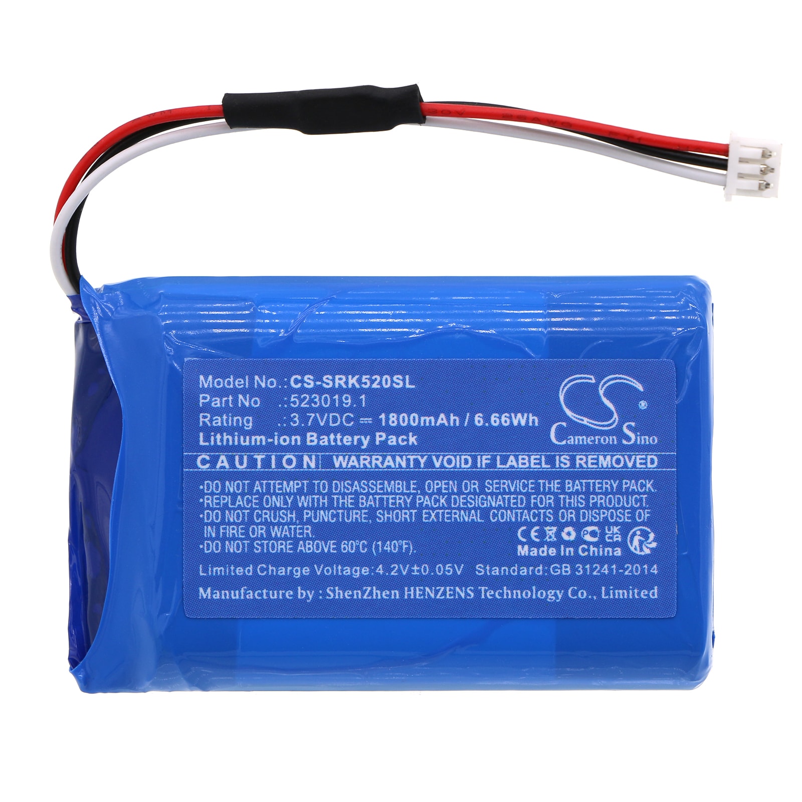Batteri till Utrustning, undersökning, test för Systronik 523019.1, 23019