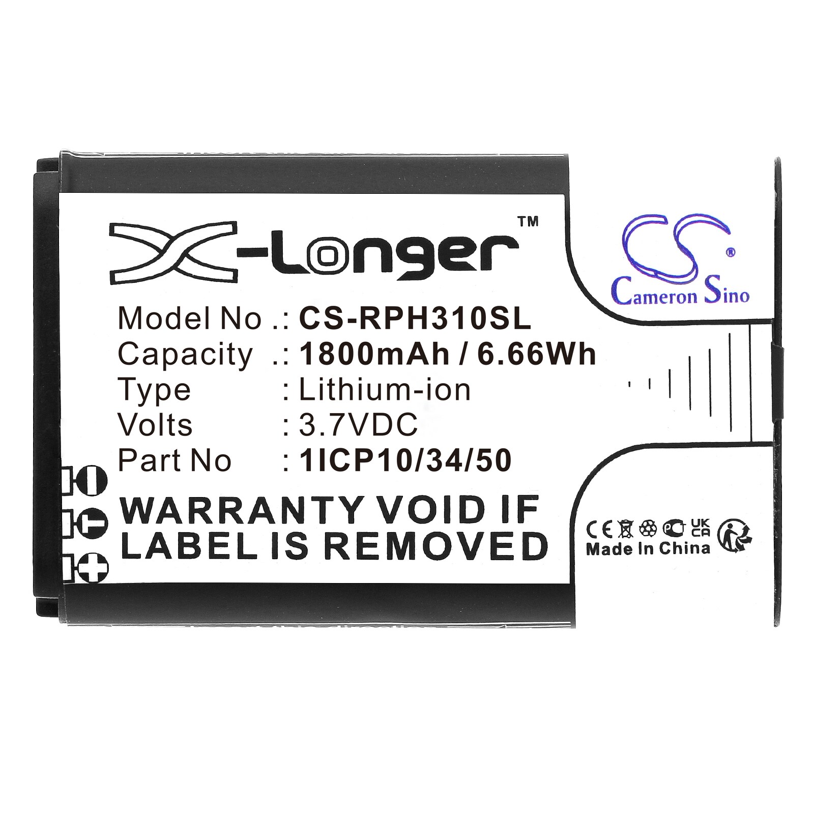 Batteri till Utrustning, undersökning, test för Rotronic HygroPalm HP31 m.fl.