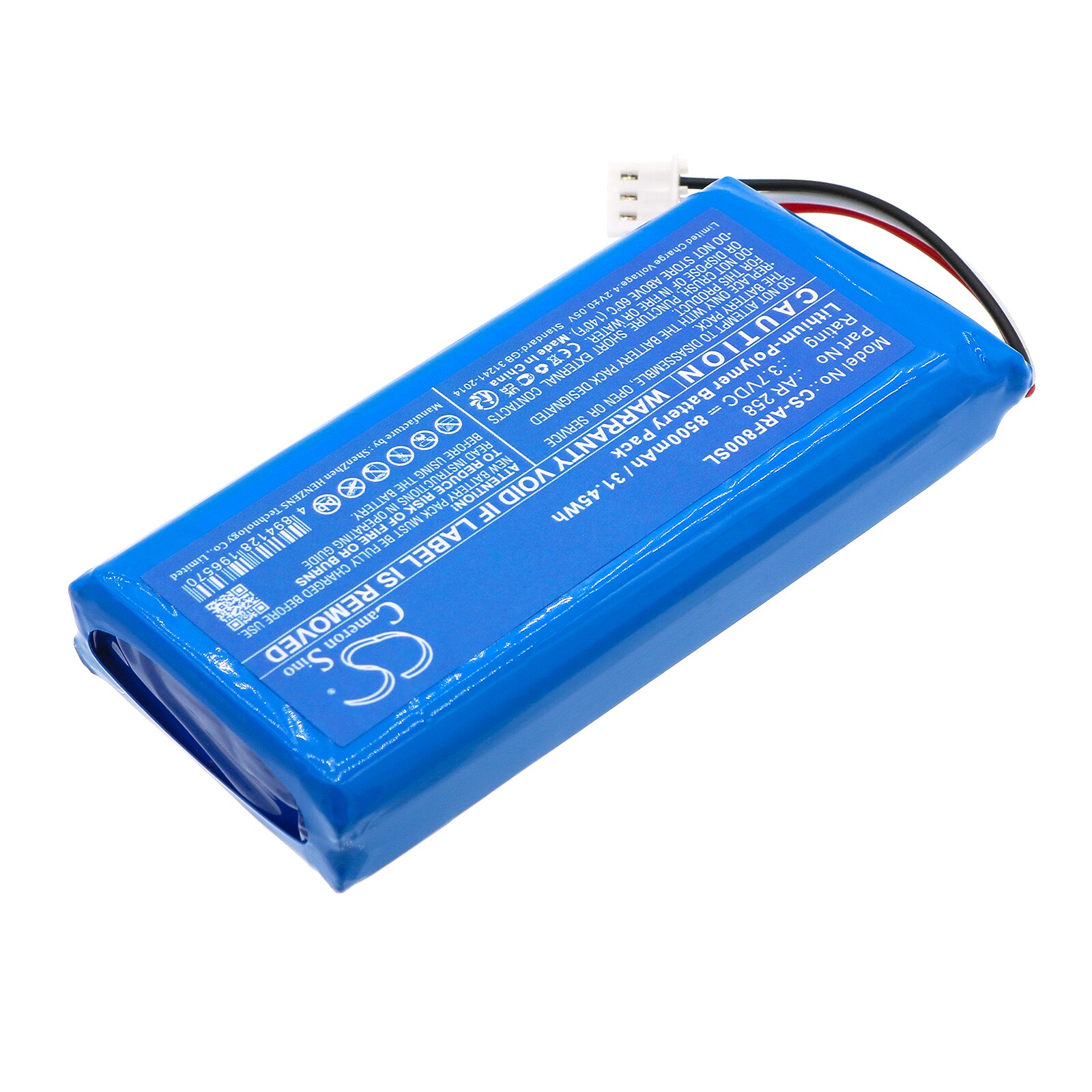 Batteri till Utrustning, undersökning, test för AAronia HF-8000, SPECTRAN V5