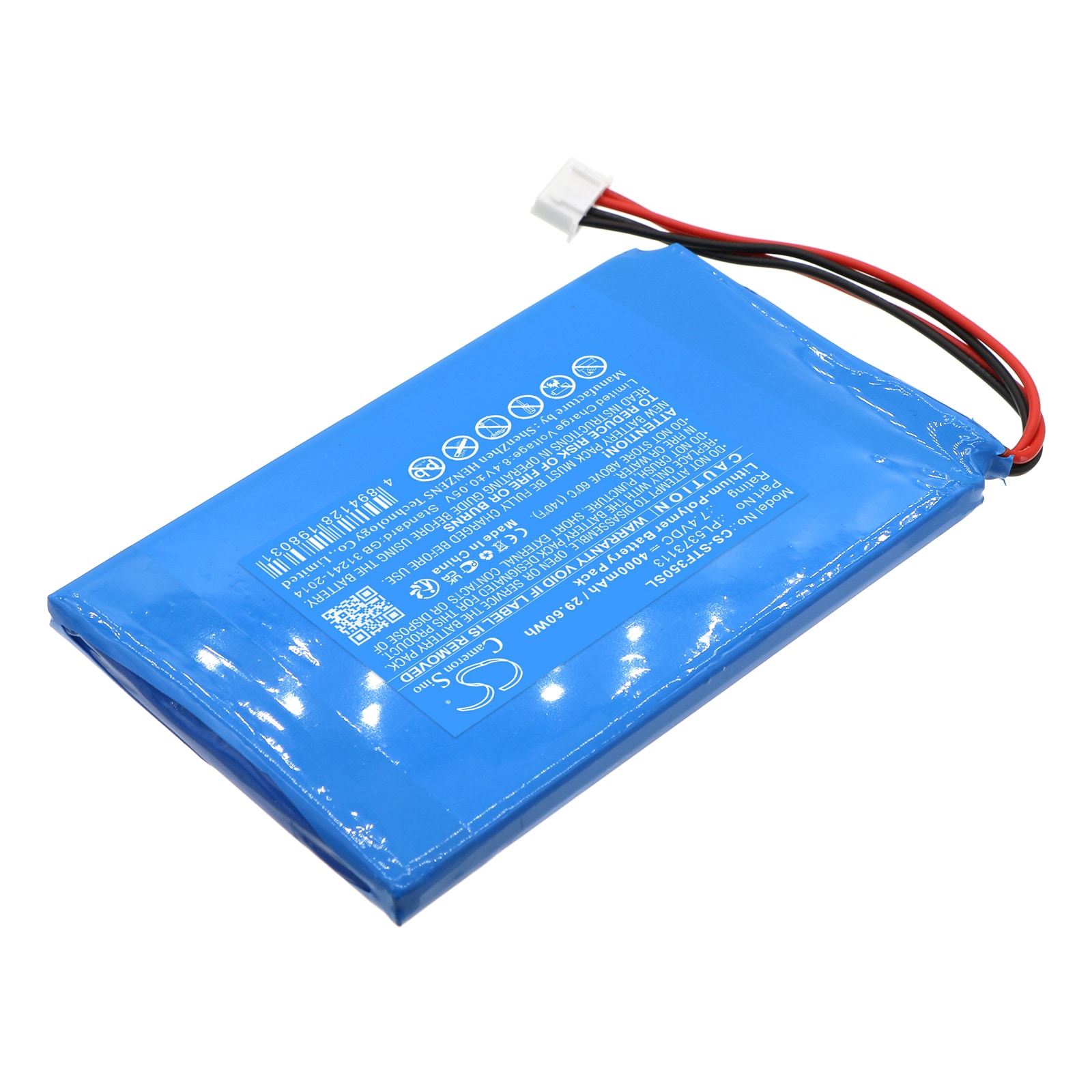 Batteri till Utrustning, undersökning, test för Securitytronix ST-F35, ST-F35TEST m.fl.