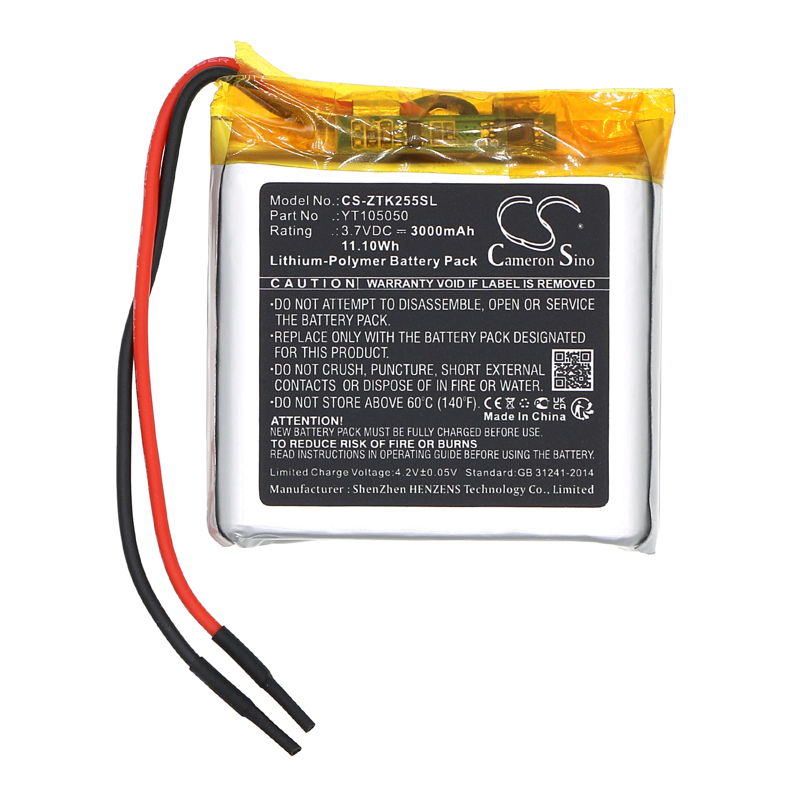 Batteri till Utrustning, undersökning, test för ZKTeco ZK-255, AQD-V43-W
