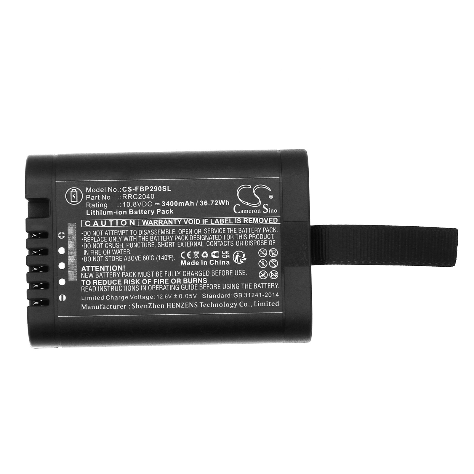Batteri till Utrustning, undersökning, test för Fluke 190 II, 430 II Scopemeter m.fl.