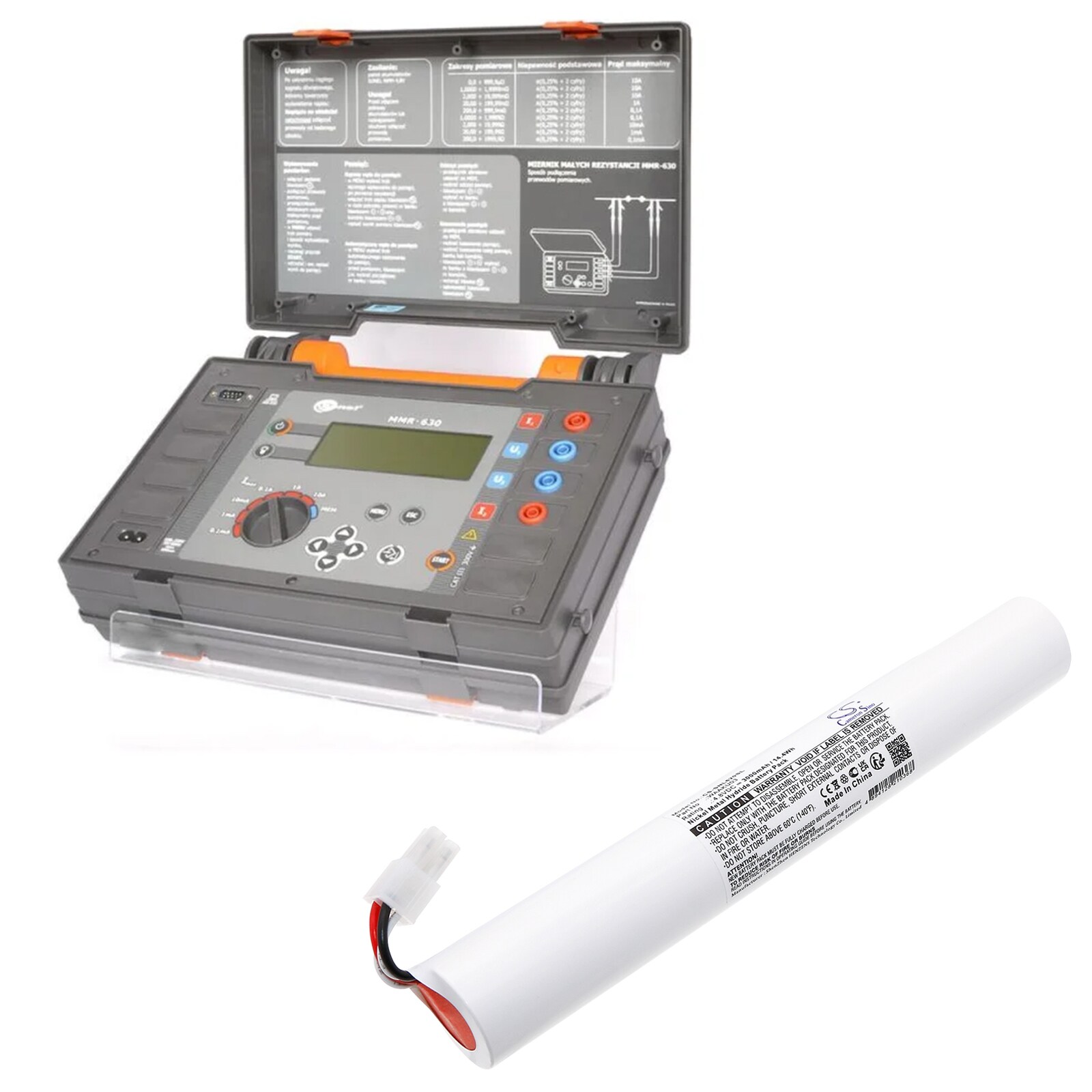 Batteri till Utrustning, undersökning, test för SONEL MMR-630 micro-ohmmeters