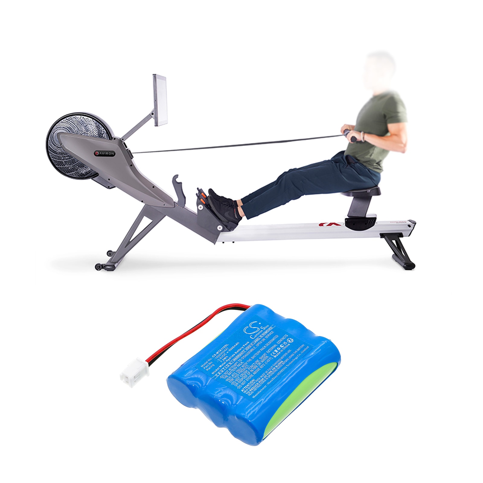 Batteri till Utrustning, undersökning, test för Matrix Fitness Commercial AR11 Rower