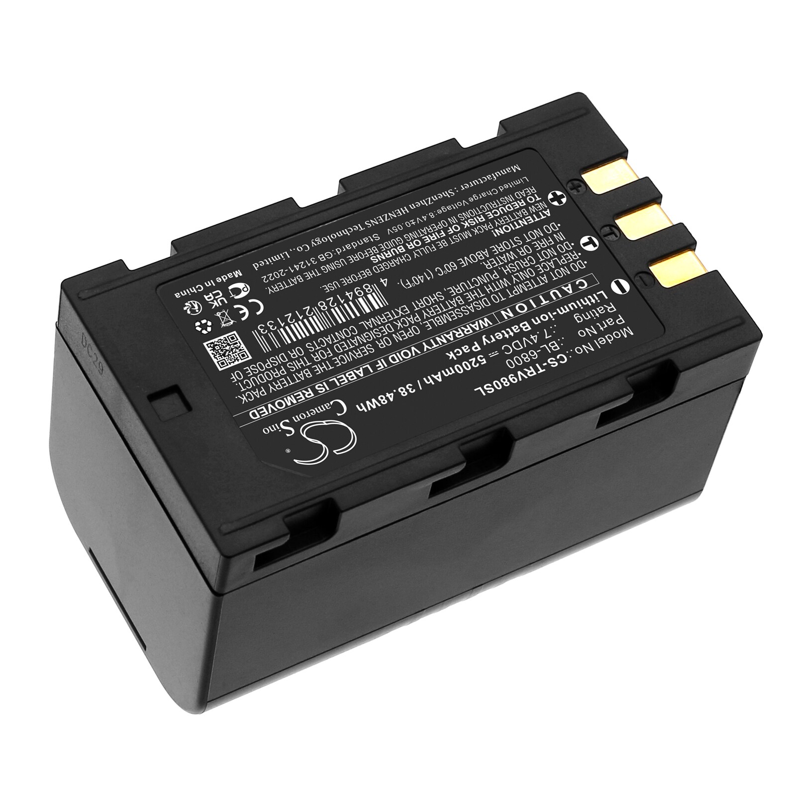 Batteri till Utrustning, undersökning, test för Hi-Target A16, TS7, V98 m.fl.