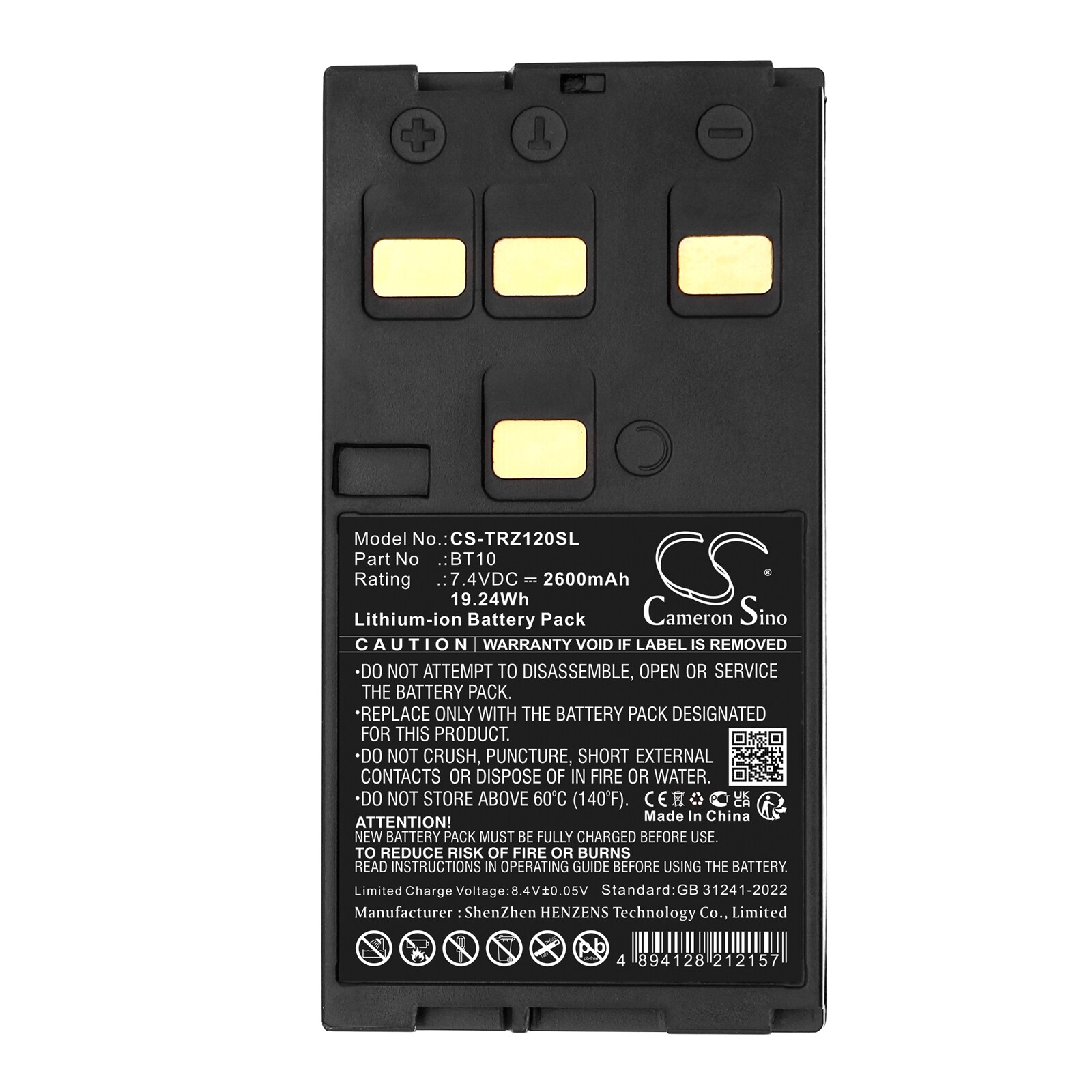 Batteri till Utrustning, undersökning, test för Hi-Target ZTS-120, ZTS-120R m.fl.