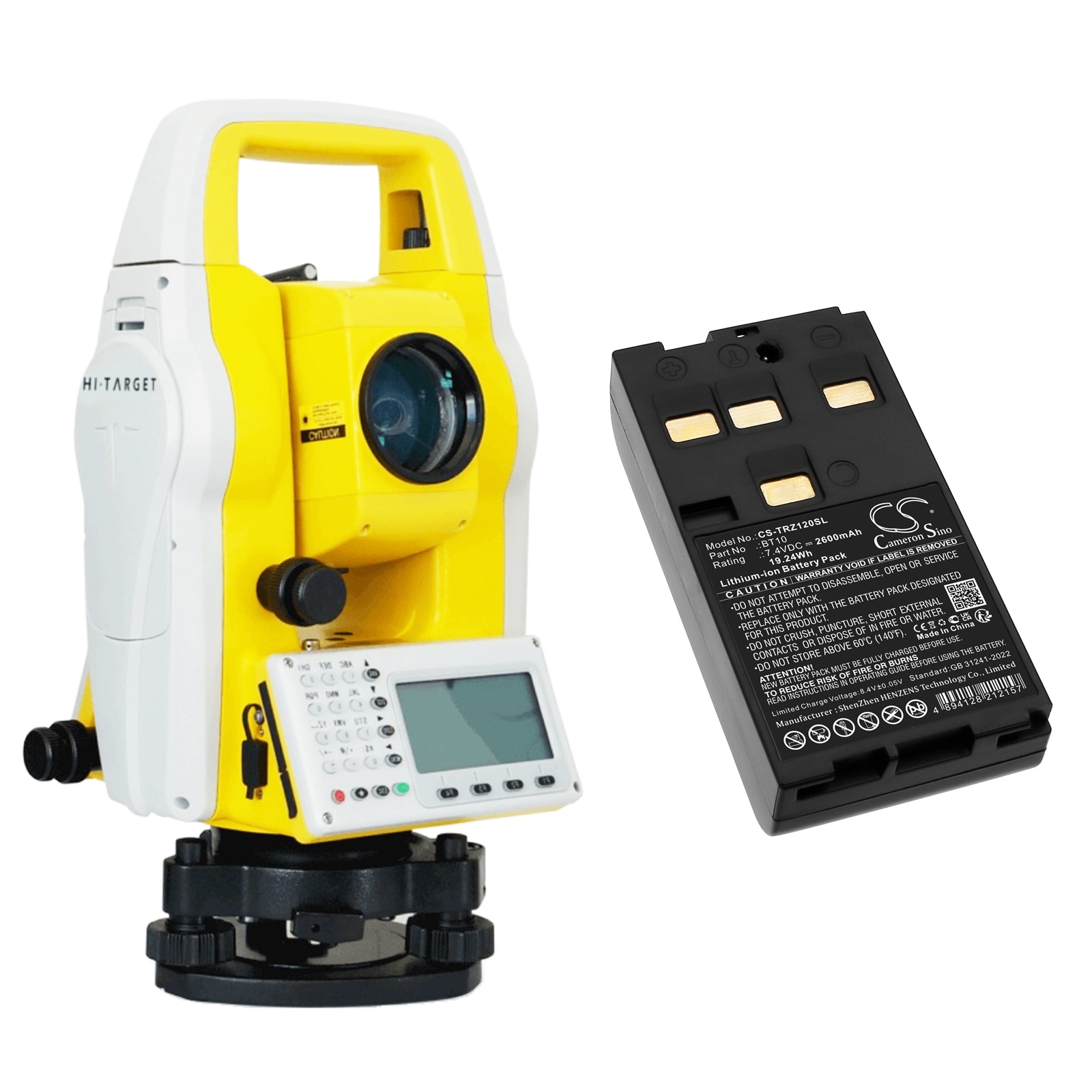 Batteri till Utrustning, undersökning, test för Hi-Target ZTS-120, ZTS-120R m.fl.