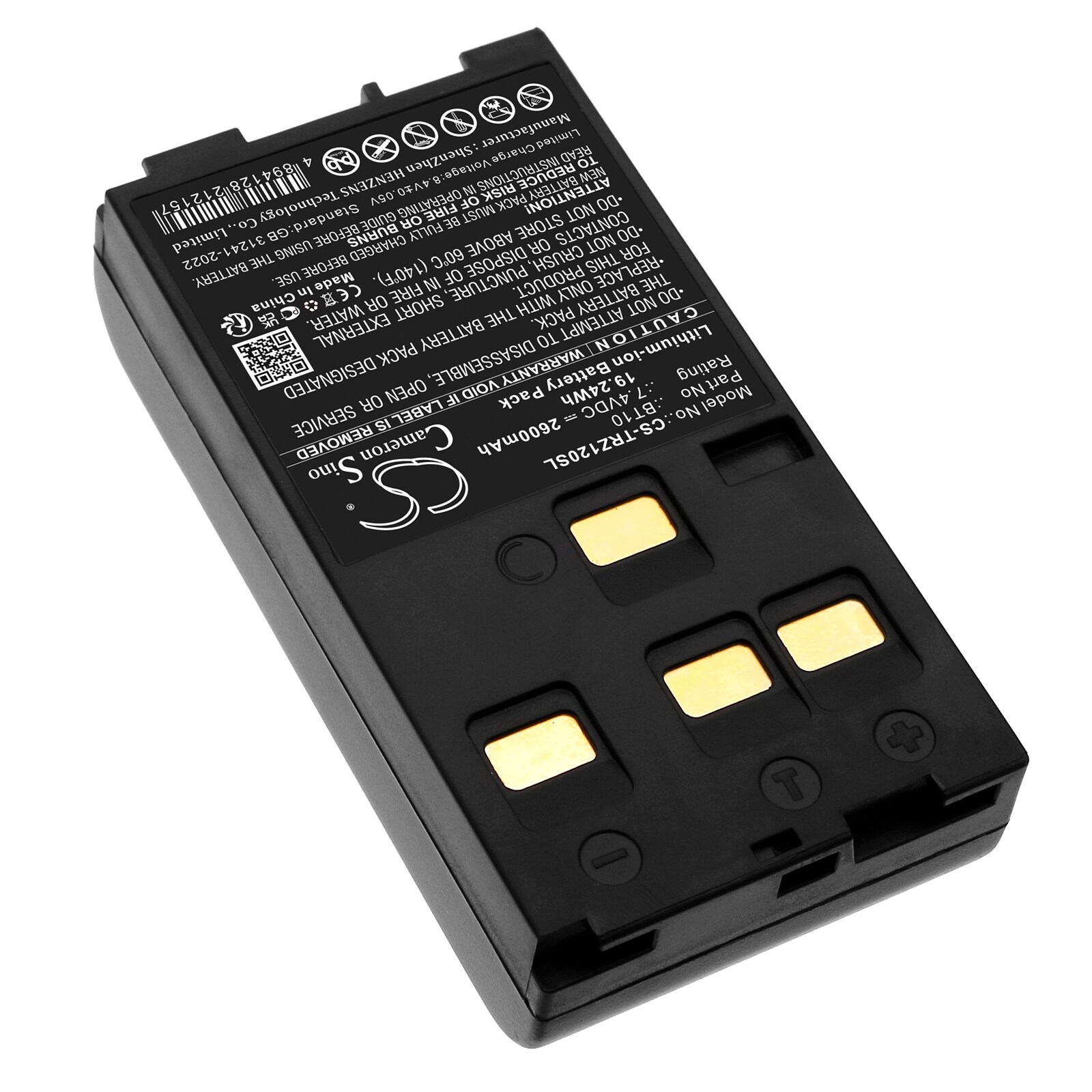 Batteri till Utrustning, undersökning, test för Hi-Target ZTS-120, ZTS-120R m.fl.