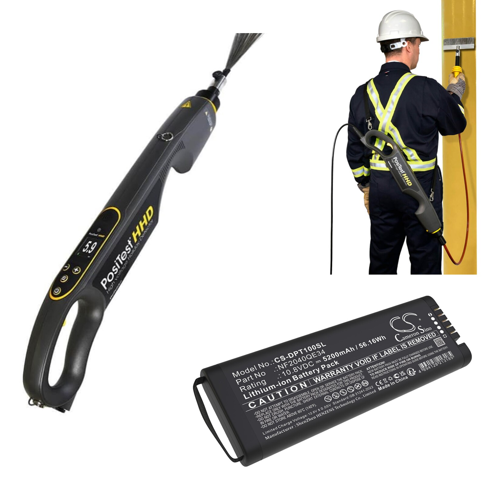 Batteri till Utrustning, undersökning, test för Rohde & Schwarz HA-Z223