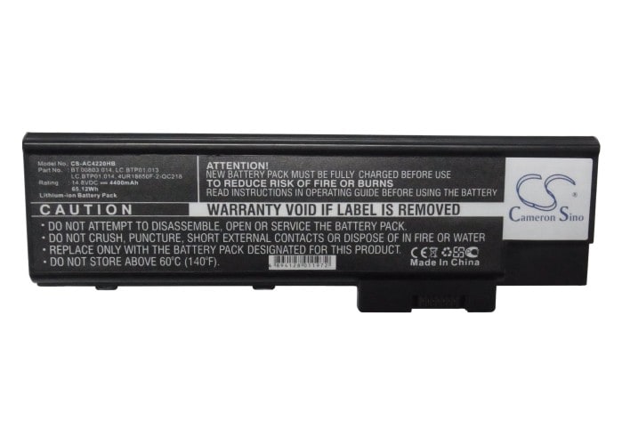 Batteri till Notebook, Bärbar dator för Acer Aspire 3661WLMi, Aspire 3682WXC m.fl.