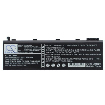 Batteri till Notebook, Bärbar dator för Toshiba Satellite L20-101, Satellite L10-104 m.fl.