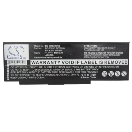 Batteri till Notebook, Bärbar dator för Mitac MiNote 8889, MiNote 8389, MiNote 8089 m.fl.