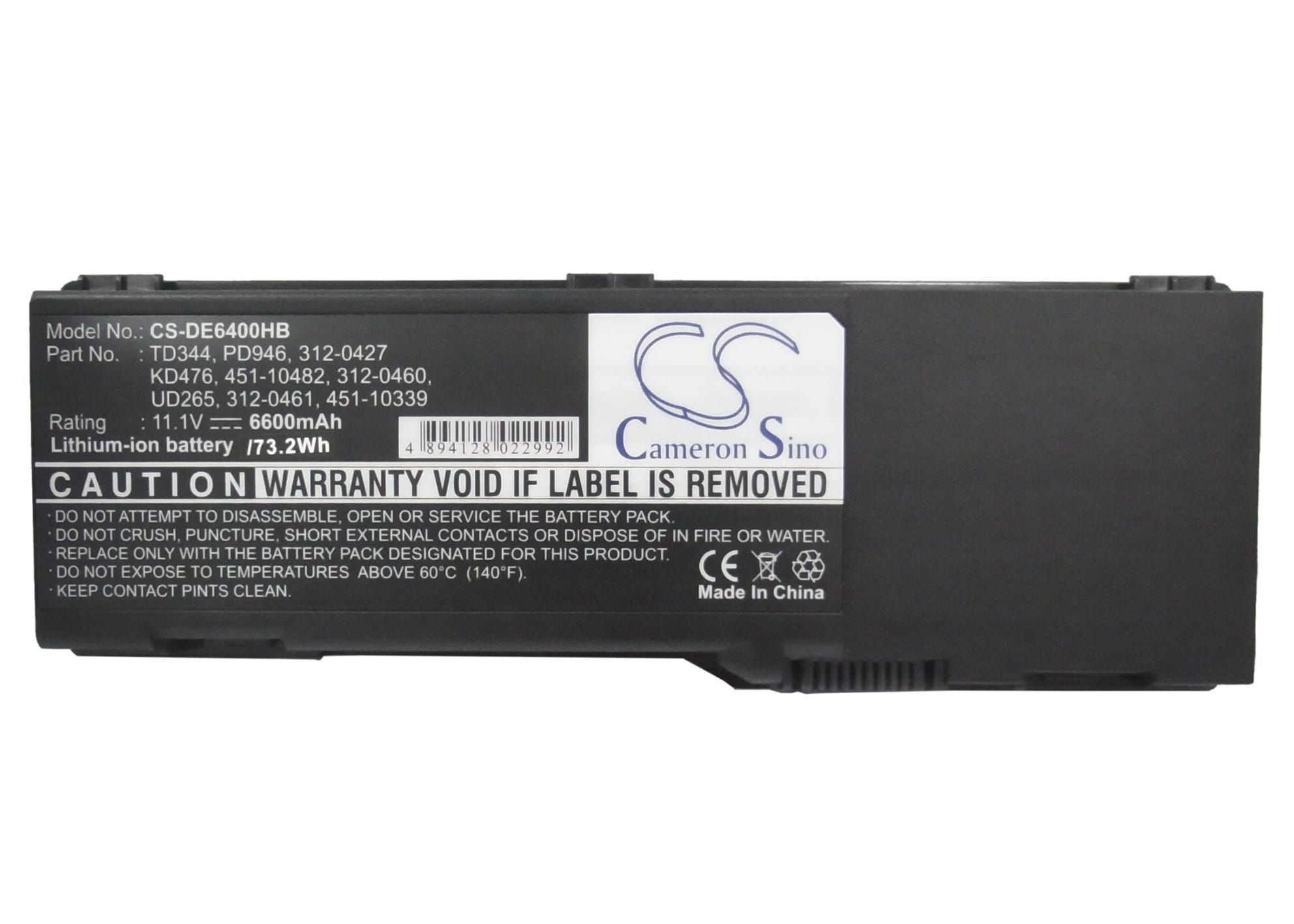 Batteri till Notebook, Bärbar dator för DELL Latitude 131L, Inspiron 1501 m.fl.