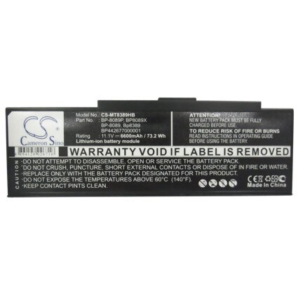 Batteri till Notebook, Bärbar dator för Mitac MiNote 8889, MiNote 8389, MiNote 8089 m.fl.