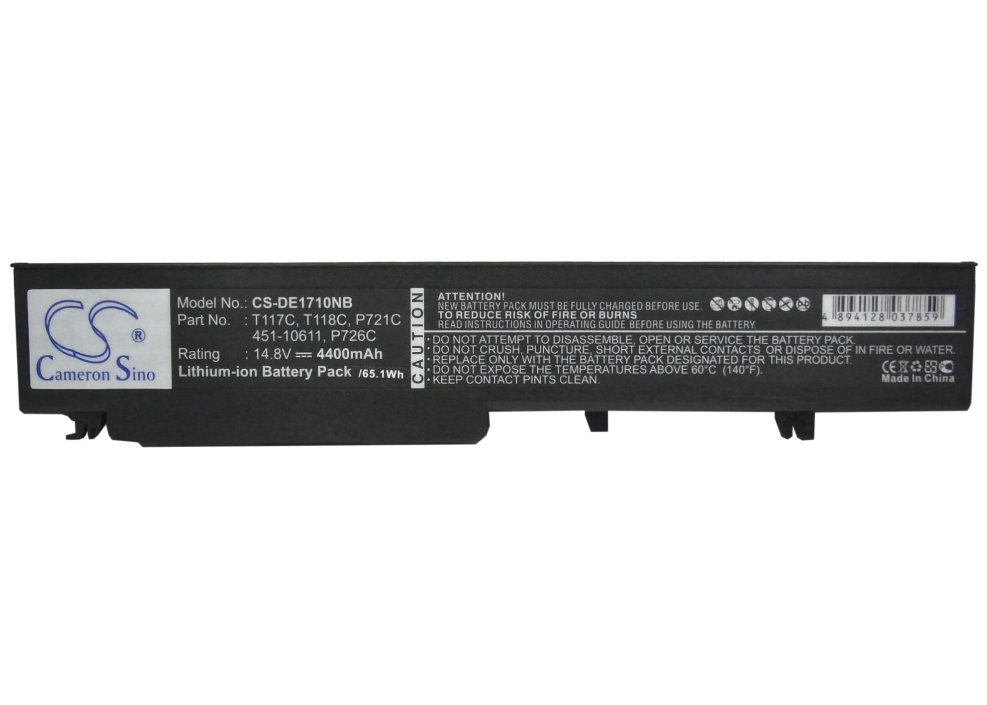 Batteri till Notebook, Bärbar dator för DELL Vostro 1710, Vostro 1720