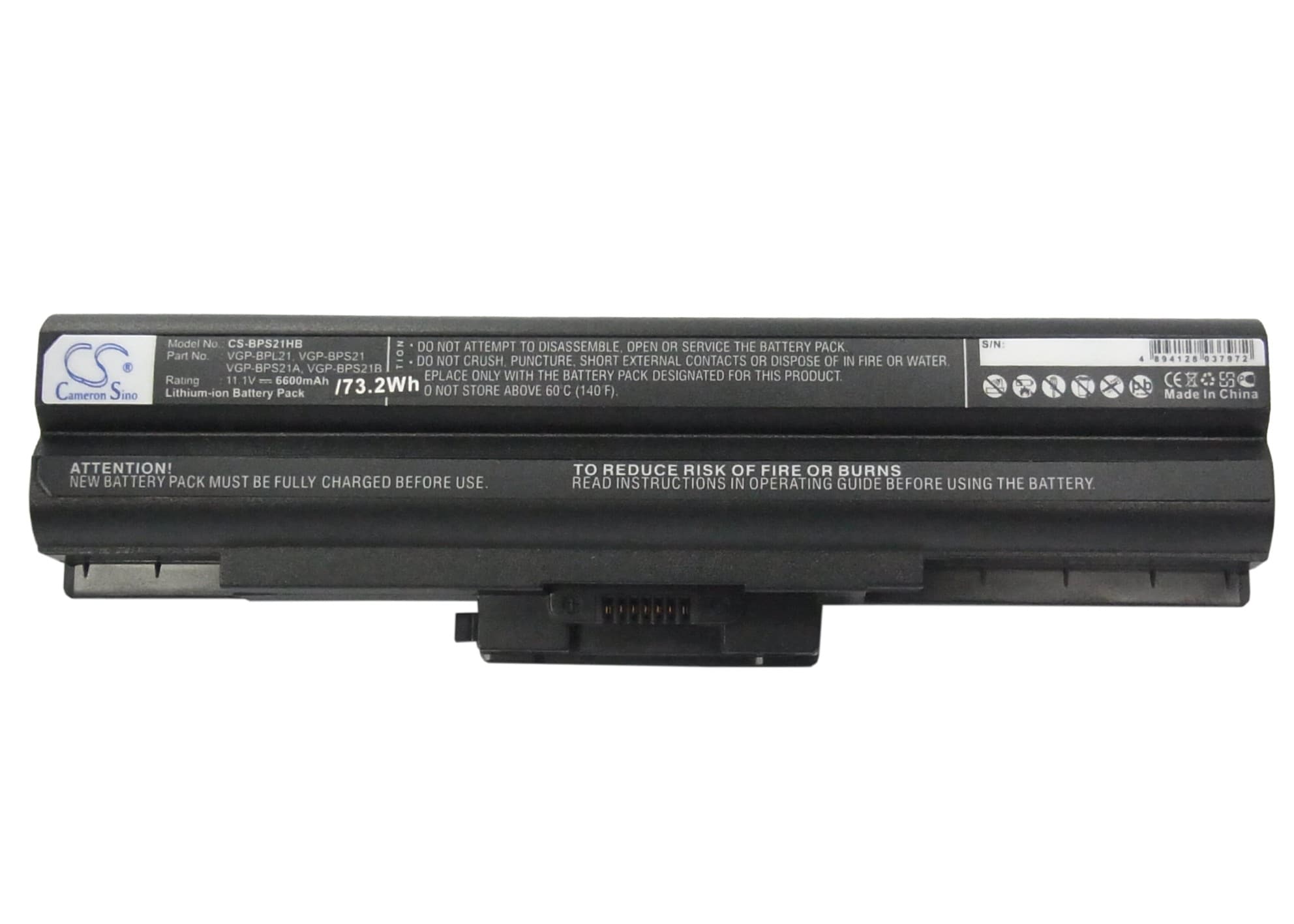 Batteri till Notebook, Bärbar dator för Sony VAIO VGN-AW41JF, VAIO VGN-AW41MF m.fl.