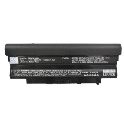 Batteri till Notebook, Bärbar dator för DELL Inspiron 13R, Inspiron 13R N3010 m.fl.