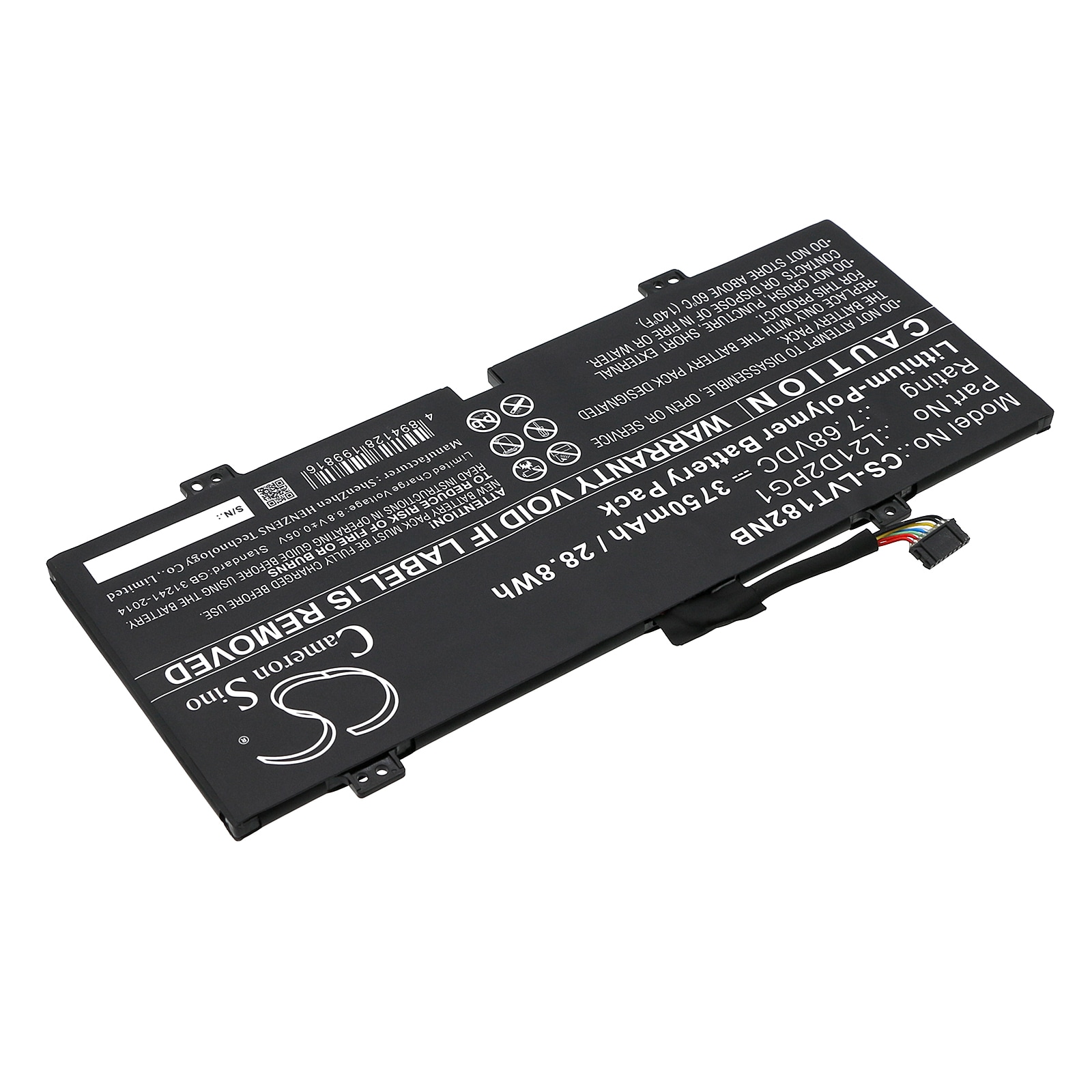 Batteri till Notebook, Bärbar dator för Lenovo 10W-82ST Tablet, 10W-82ST0000JP m.fl.