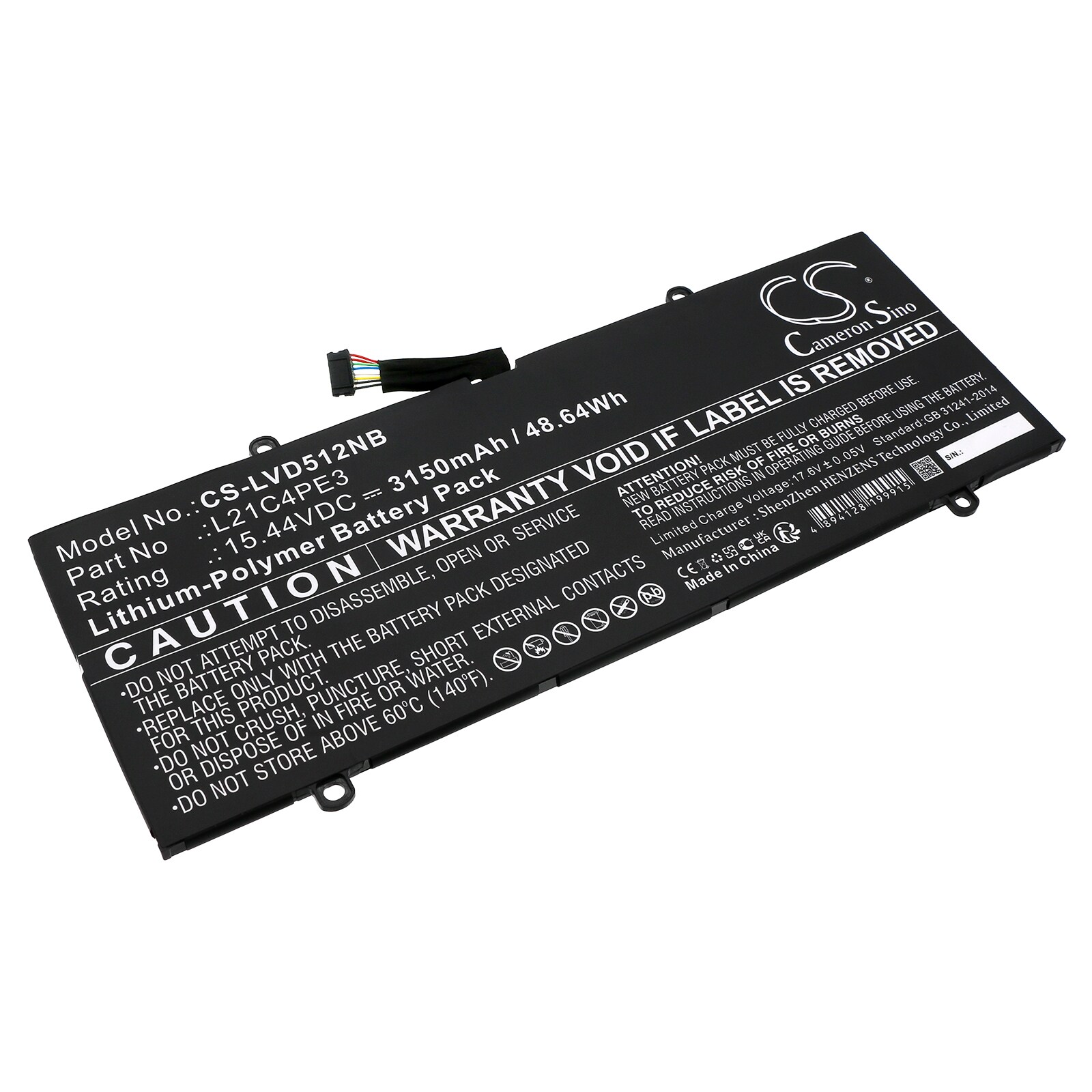 Batteri till Notebook, Bärbar dator för Lenovo IdeaPad Duet 5 12IRU8 83B3001HPH m.fl.