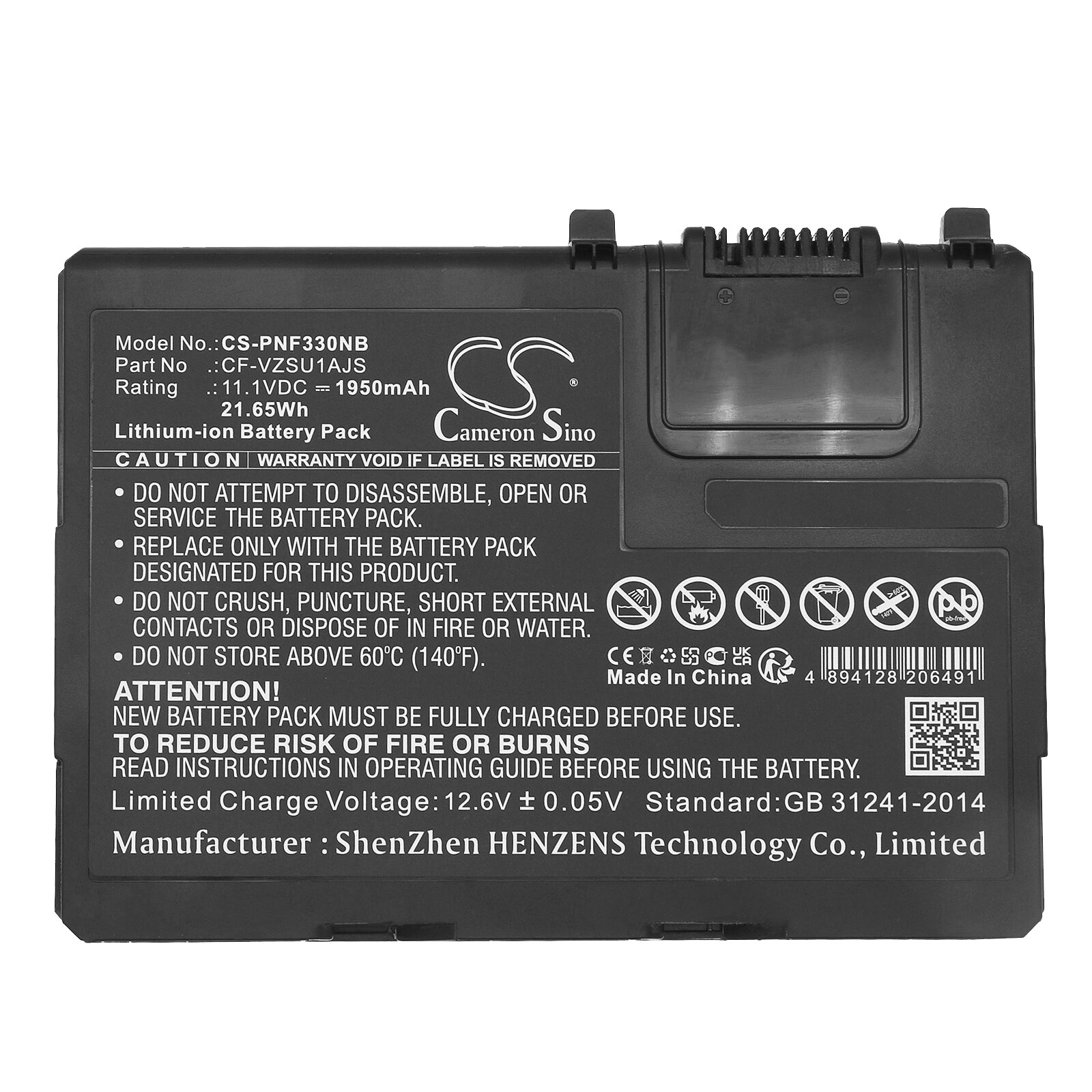 Batteri till Notebook, Bärbar dator för Panasonic Toughbook CF-33LEHFAT3 m.fl.