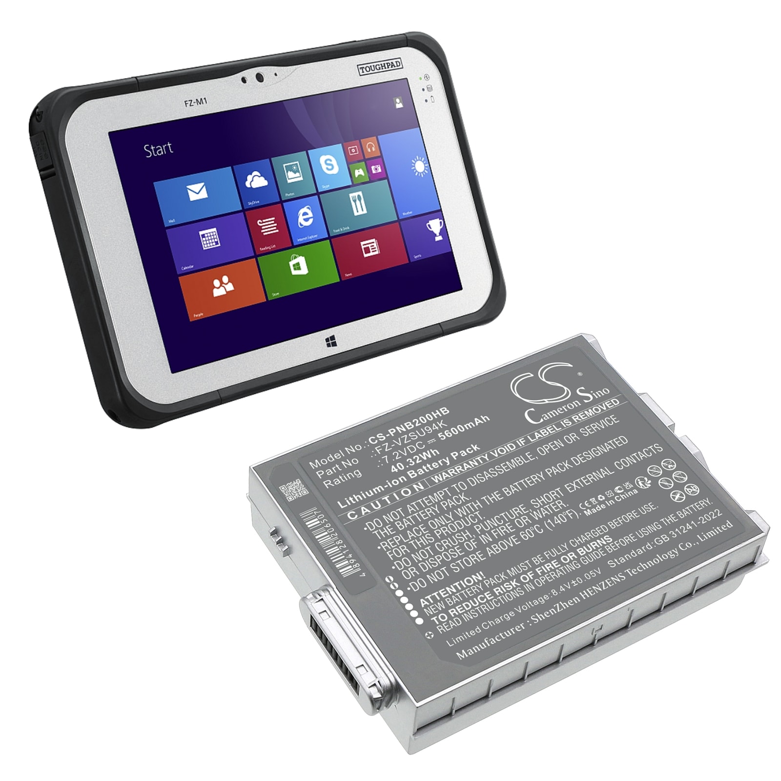 Batteri till Notebook, Bärbar dator för Panasonic Toughpad FZ-M1, FZ-B2 m.fl.