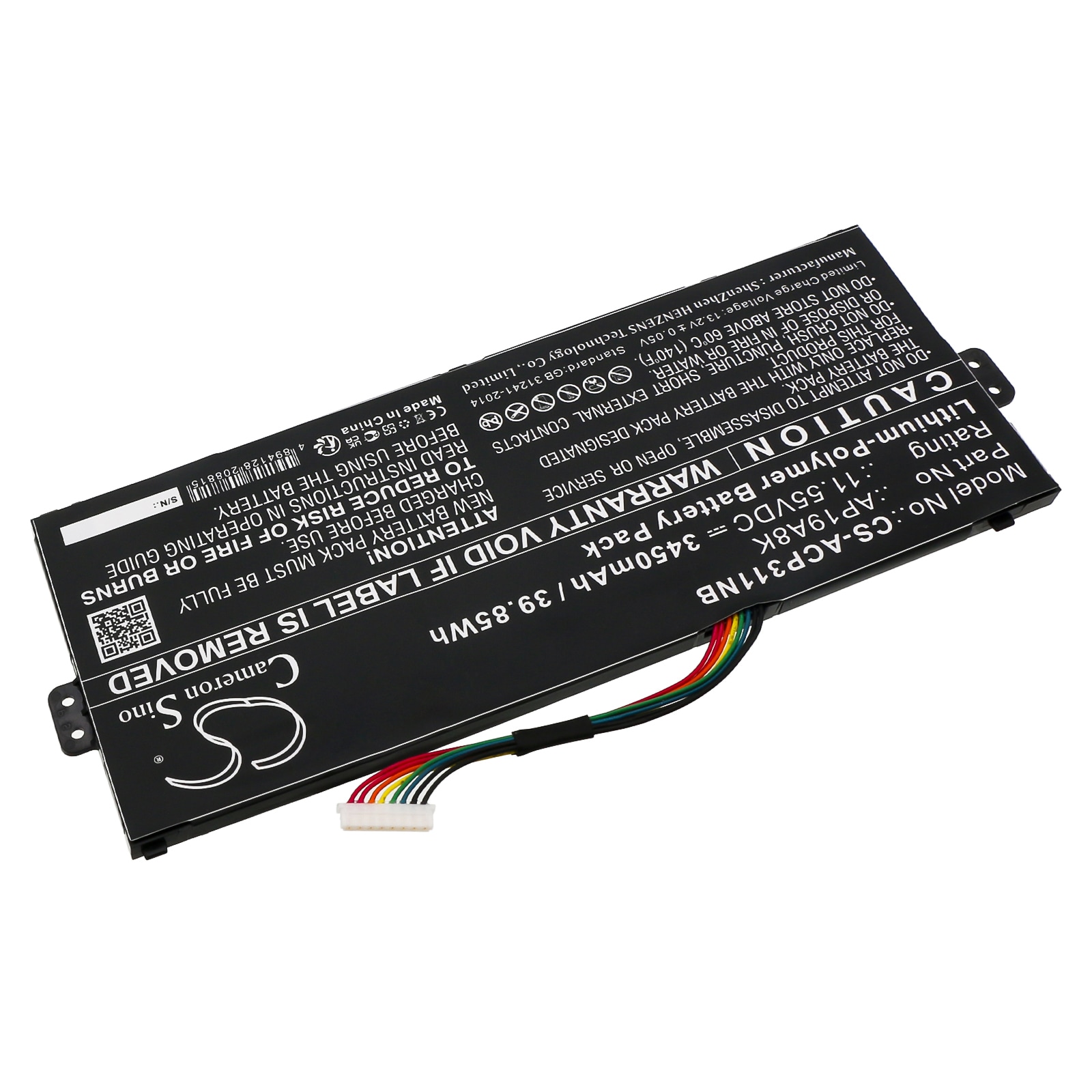 Batteri till Notebook, Bärbar dator för Acer Chromebook Spin 11 CP311-1HN-C3E3 m.fl.