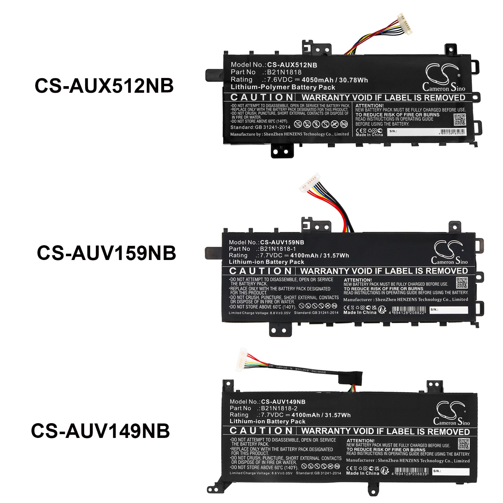 Batteri till Notebook, Bärbar dator för Asus VivoBook 15 X509UJ, VivoBook 15 X509MA m.fl.