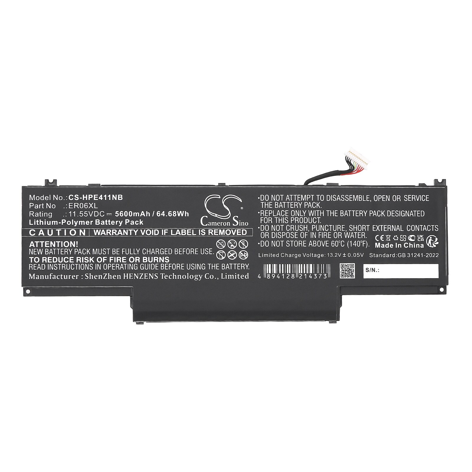 Batteri till Notebook, Bärbar dator för HP Elite x360 1040 G11, EliteBook 1040 G11