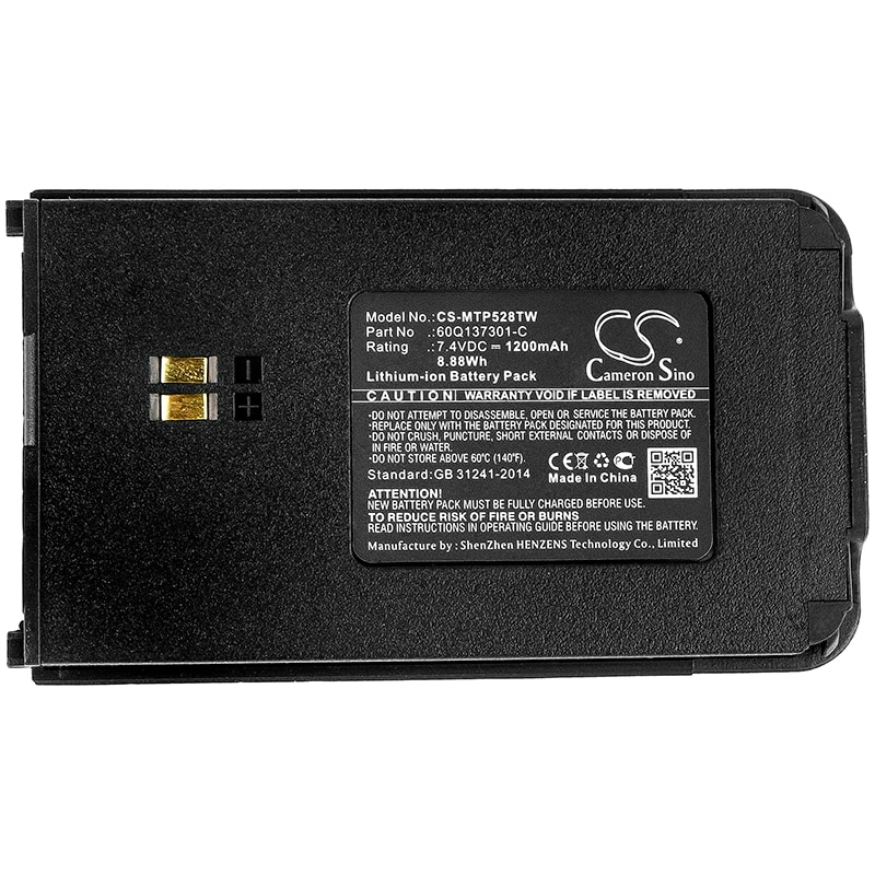 Batteri till Tvåvägsradio för Motorola Clarigo SMP-508, Clarigo SMP-528, SMP-508 m.fl.