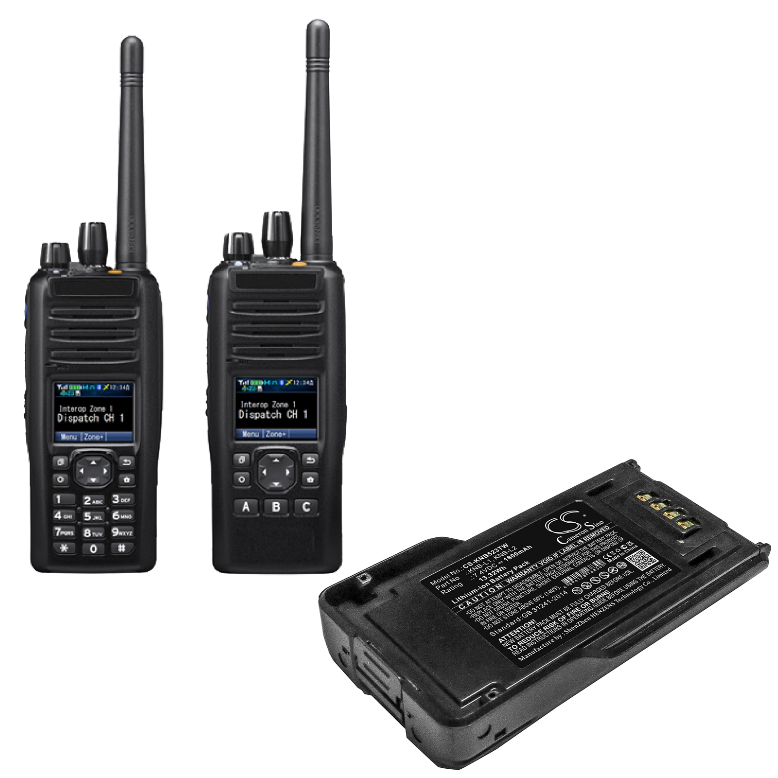 Batteri till Tvåvägsradio för Kenwood P25, TK-5230, TK-5330 m.fl.