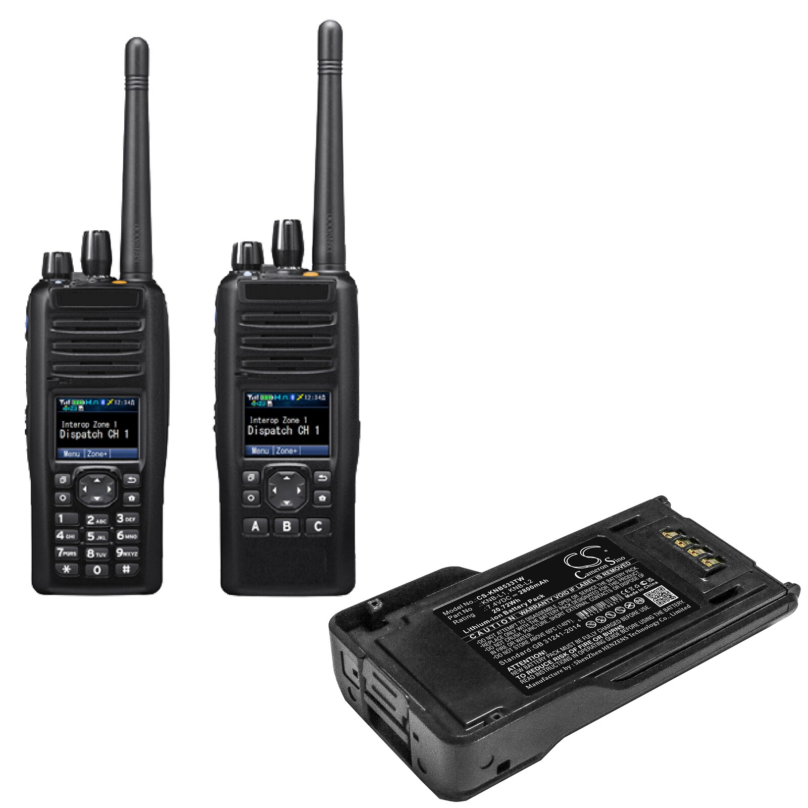 Batteri till Tvåvägsradio för Kenwood P25, TK-5230, TK-5330 m.fl.