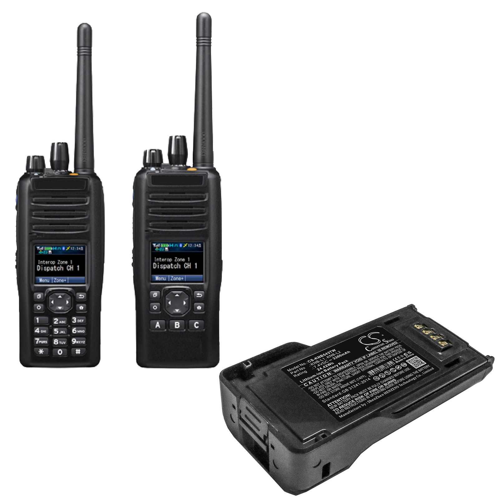 Batteri till Tvåvägsradio för Kenwood P25, TK-5230, TK-5330 m.fl.