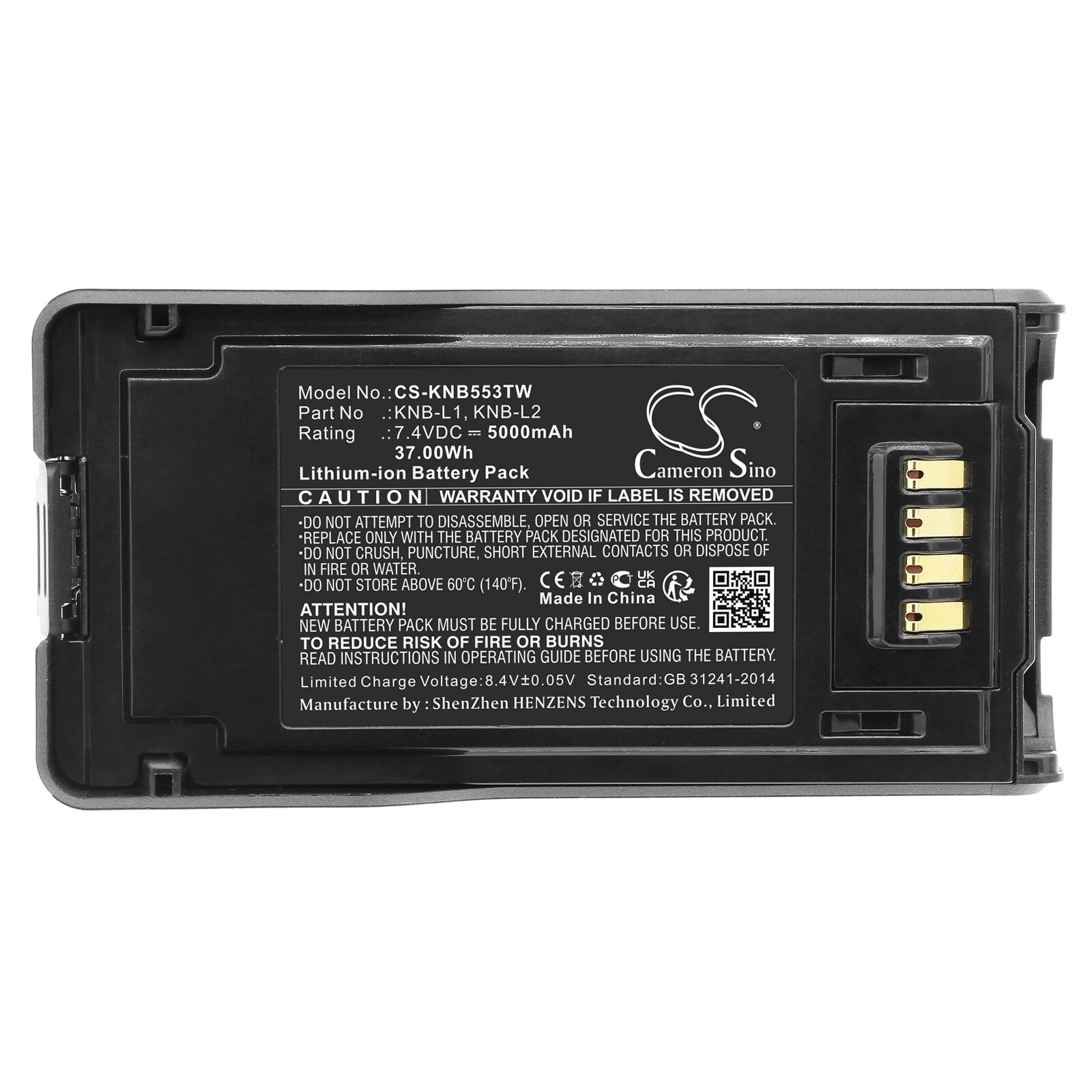Batteri till Tvåvägsradio för Kenwood P25, TK-5230, TK-5330 m.fl.