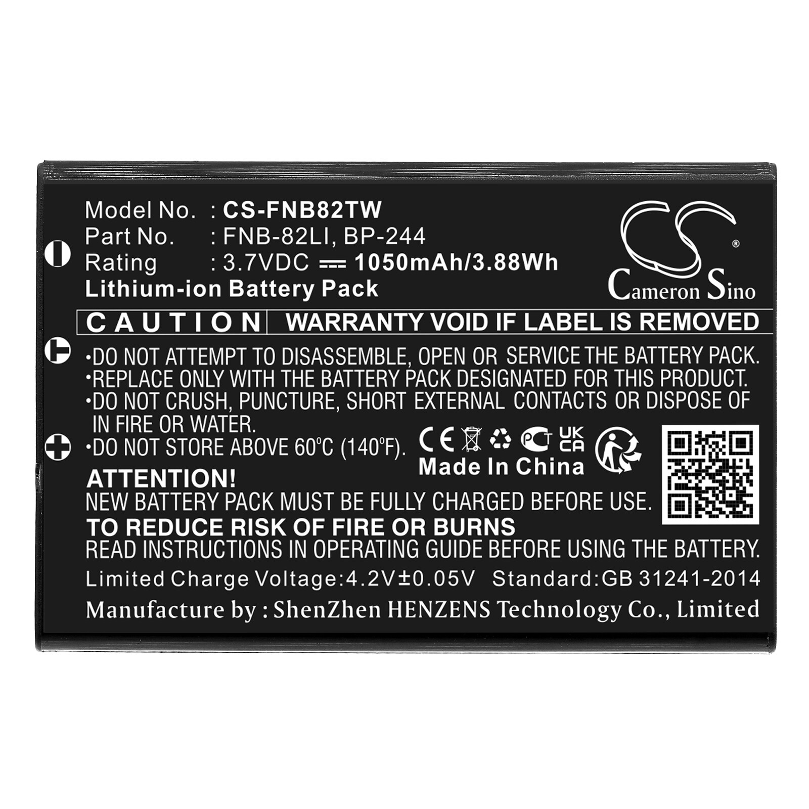 Batteri till Tvåvägsradio för Vertex FT-2E, VX-2, VX-2R m.fl.