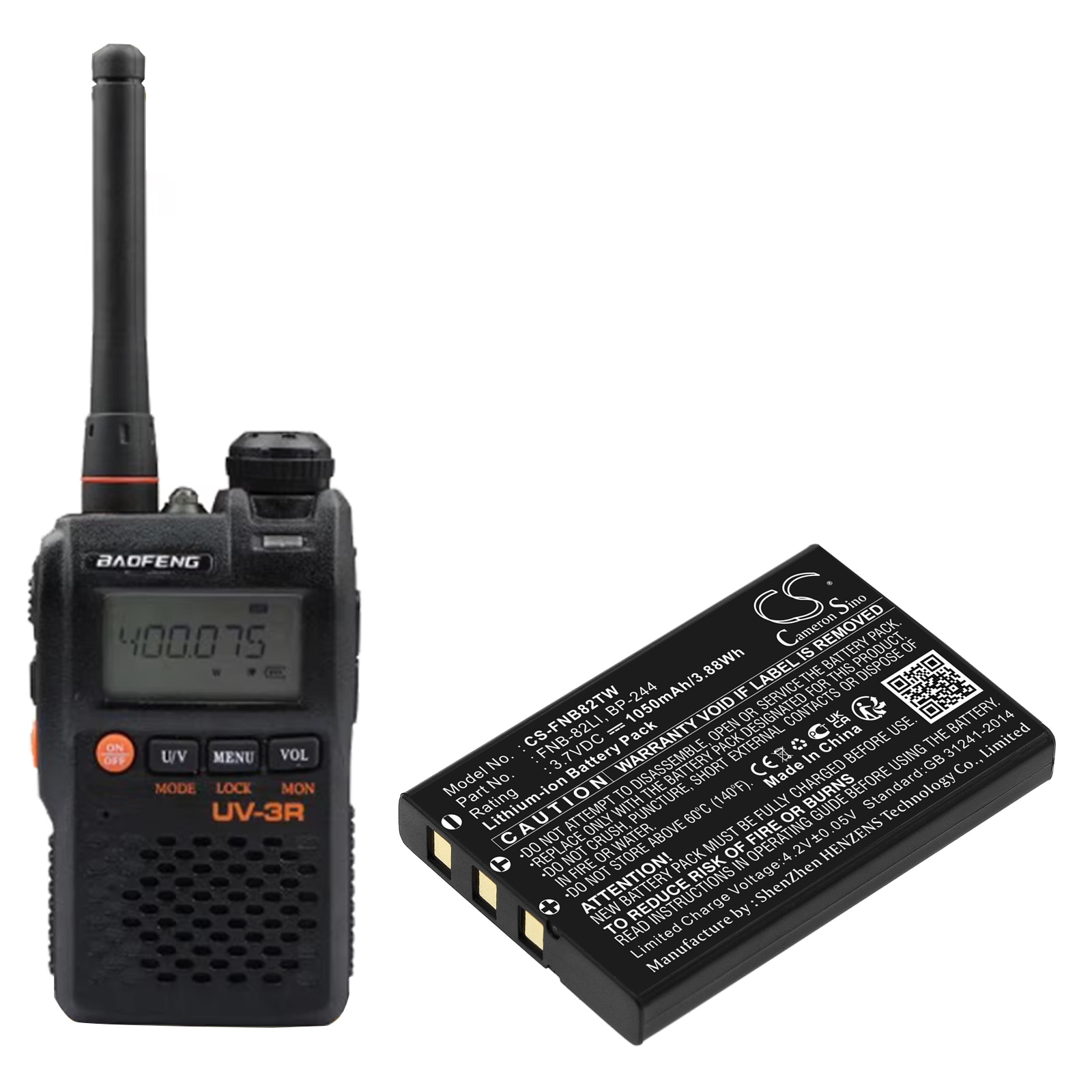 Batteri till Tvåvägsradio för Vertex FT-2E, VX-2, VX-2R m.fl.
