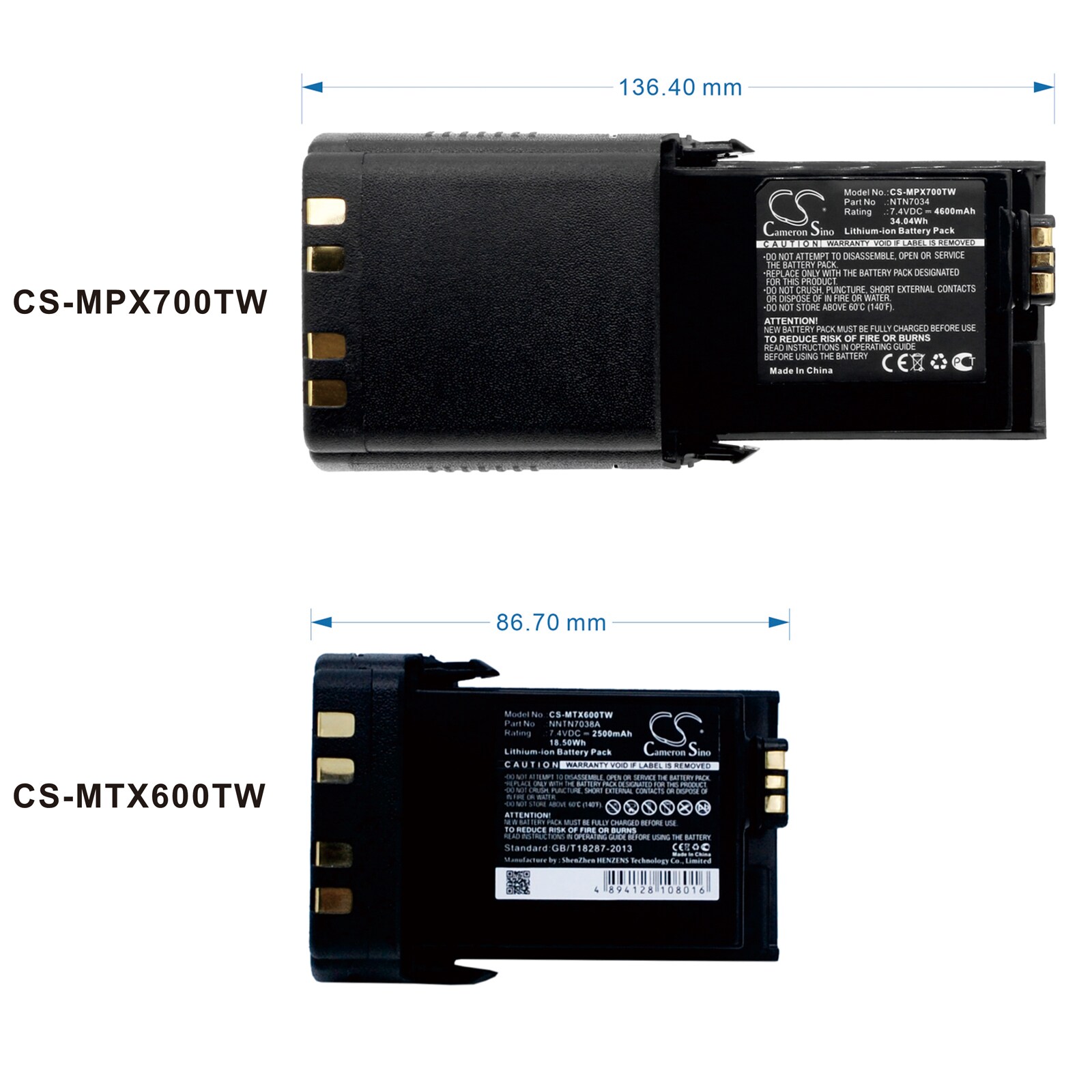 Batteri till Tvåvägsradio för Motorola APX7000, APX7000XE P25, APX6000 m.fl.