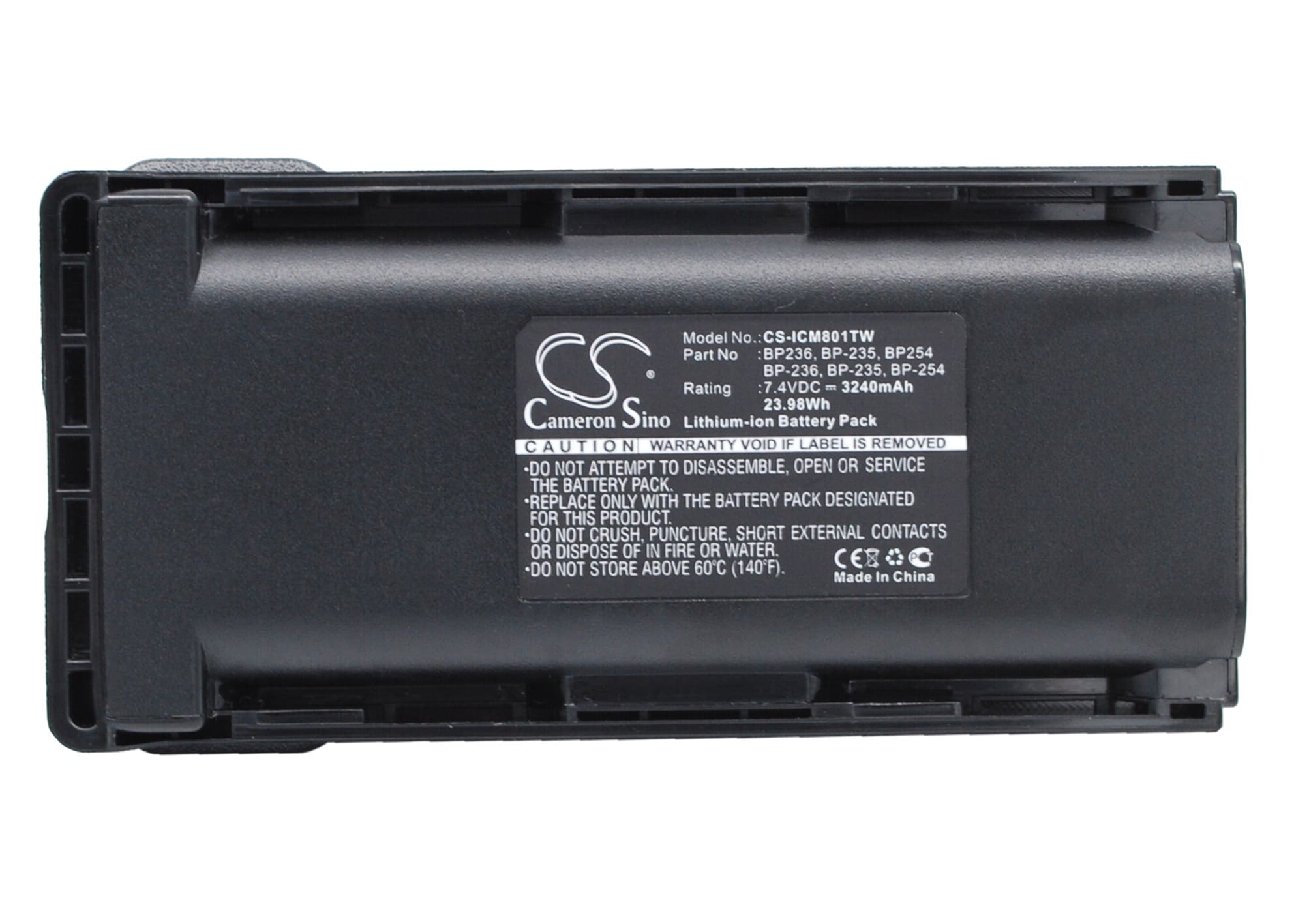 Batteri till Tvåvägsradio för ICOM IC-F70, IC-F80, IC-F70D m.fl.