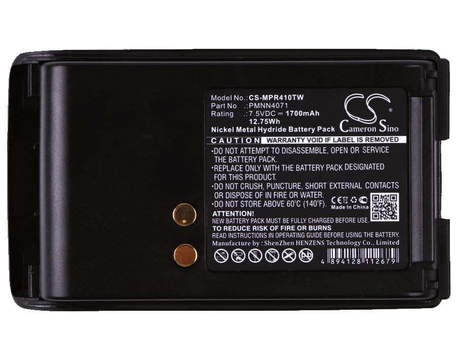 Batteri till Tvåvägsradio för Motorola Mag One BPR40, A8, A6 m.fl.