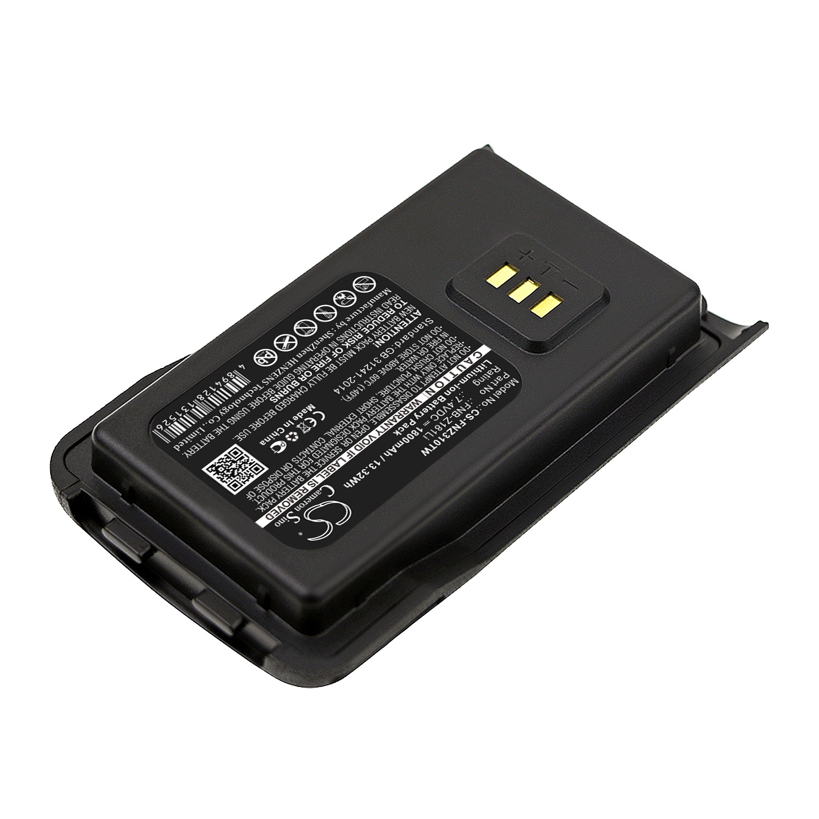 Batteri till Tvåvägsradio för Vertex EVX-C31, VZ-30, VZ-30-G6-4 m.fl.